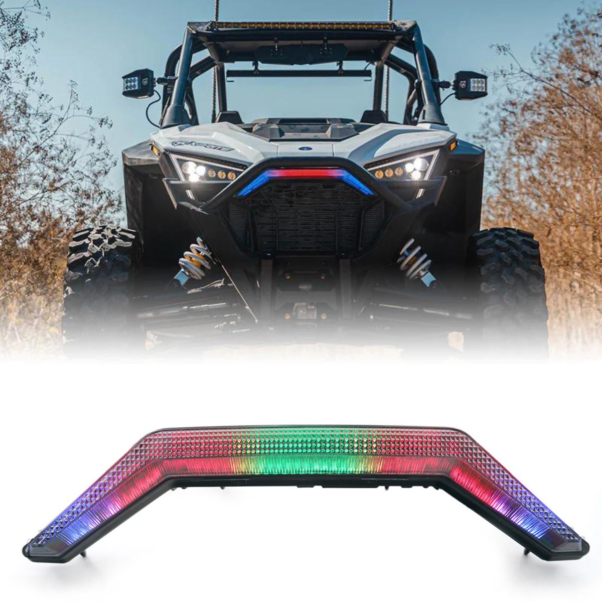 Xprite Polaris RZR PRO XP Grille LED Lights – Front Accent DRL & Amber Indicator Lights