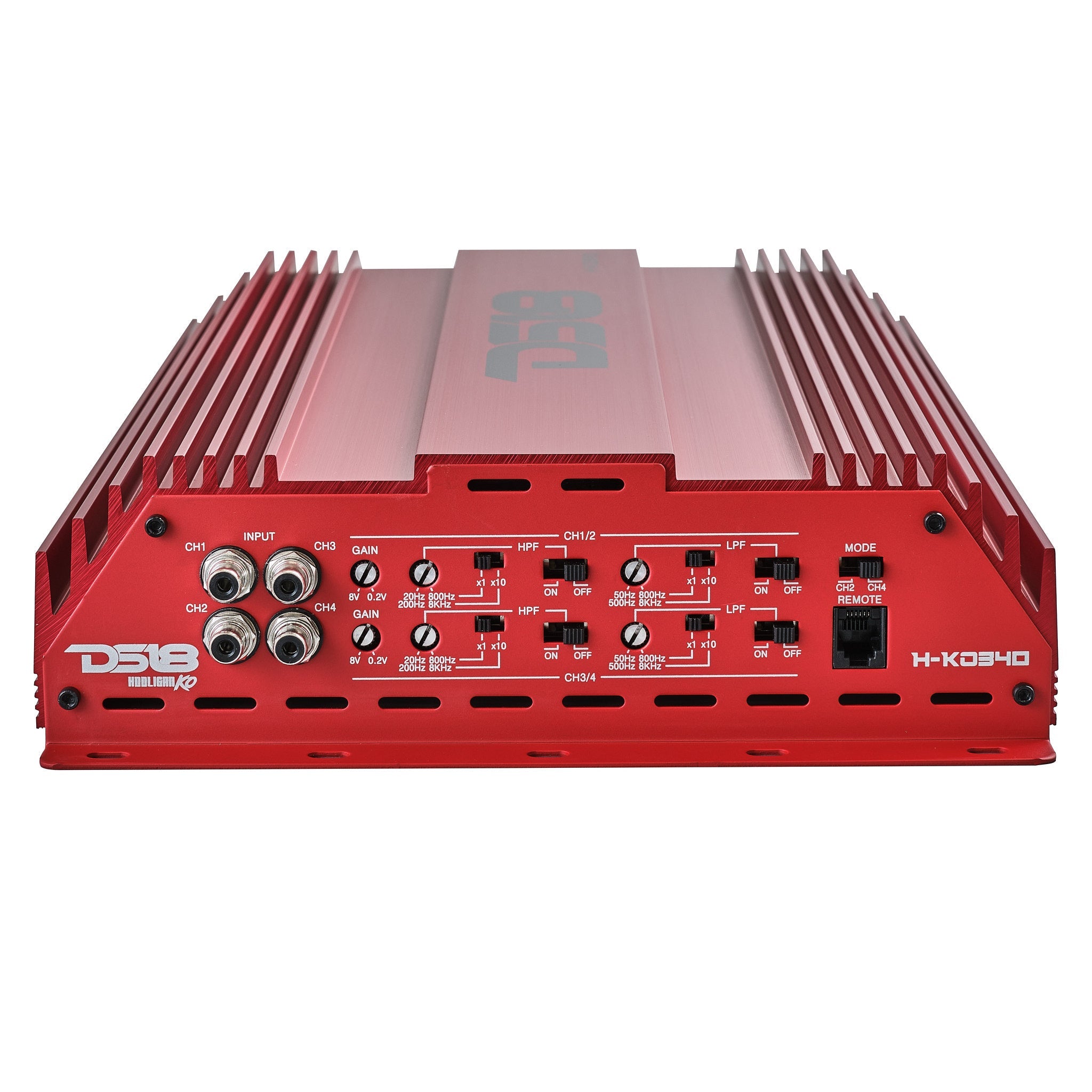 HOOLIGAN KO Full Range Class D 4-Channel Amplifier 4 x 300 Watts Rms @ 4-Ohm Made In Korea