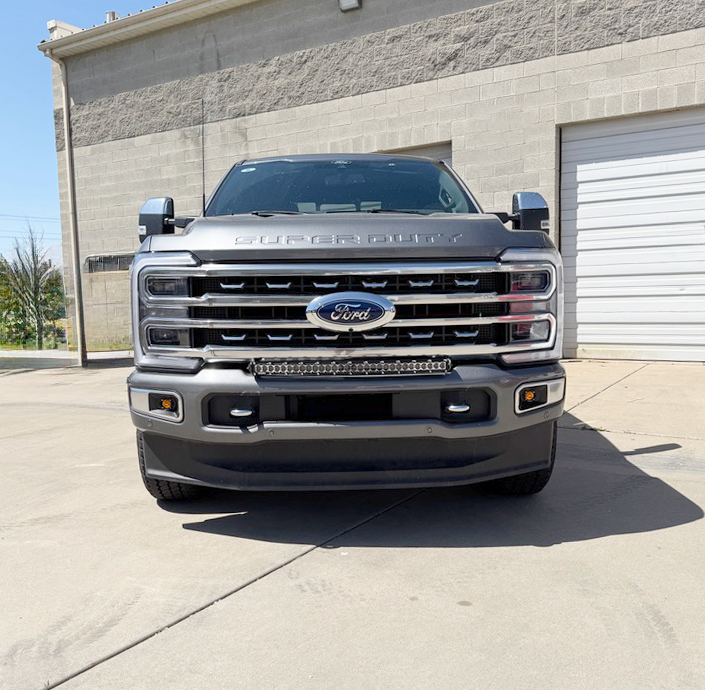 F-250 & 350 Super Duty 30" Curved Bumper Light Bar Kit 2023+