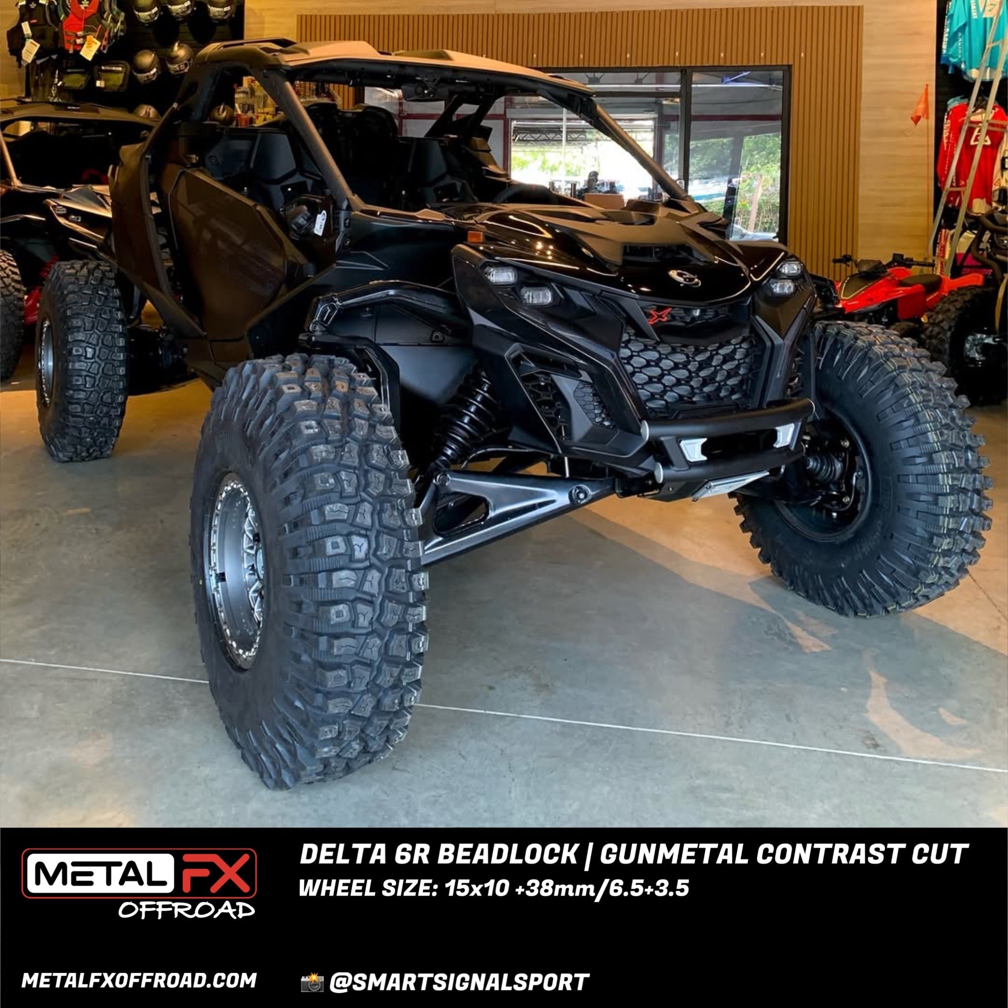 Delta 6R Beadlock | Gunmetal Contrast Cut