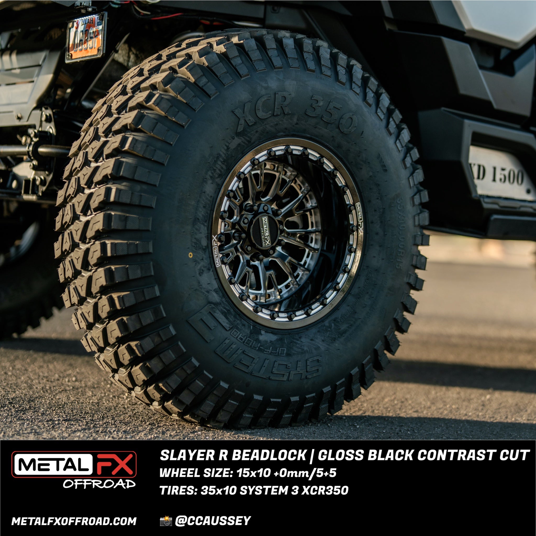 Slayer R Beadlock | Gloss Black Contrast Cut