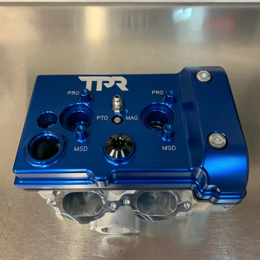 TPR010 - BLUE BILLET VALVE COVER - RZR