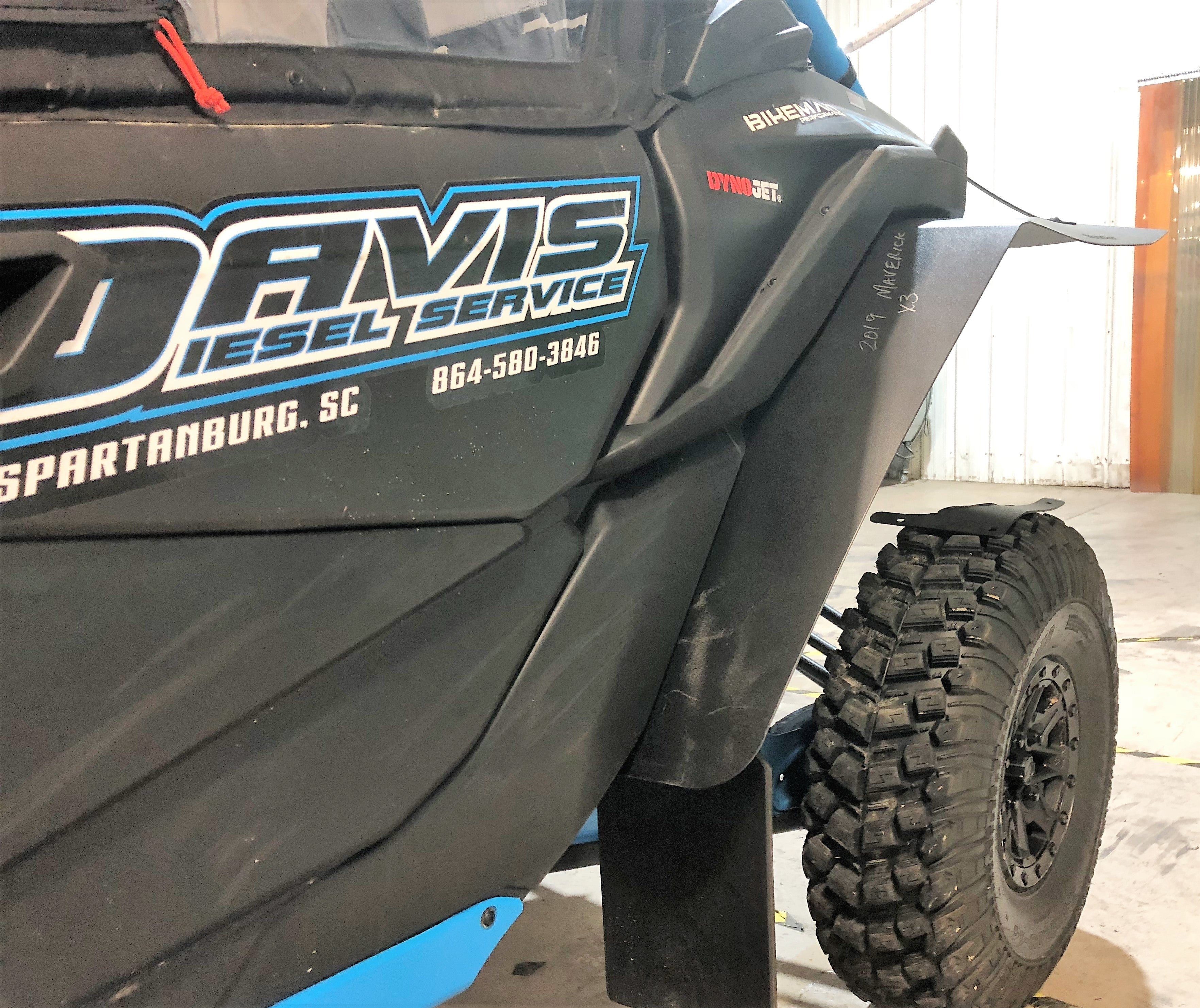 Trail Armor Can Am Maverick X3 and X3 Max Super Wide Mud Flap Fender Extensions