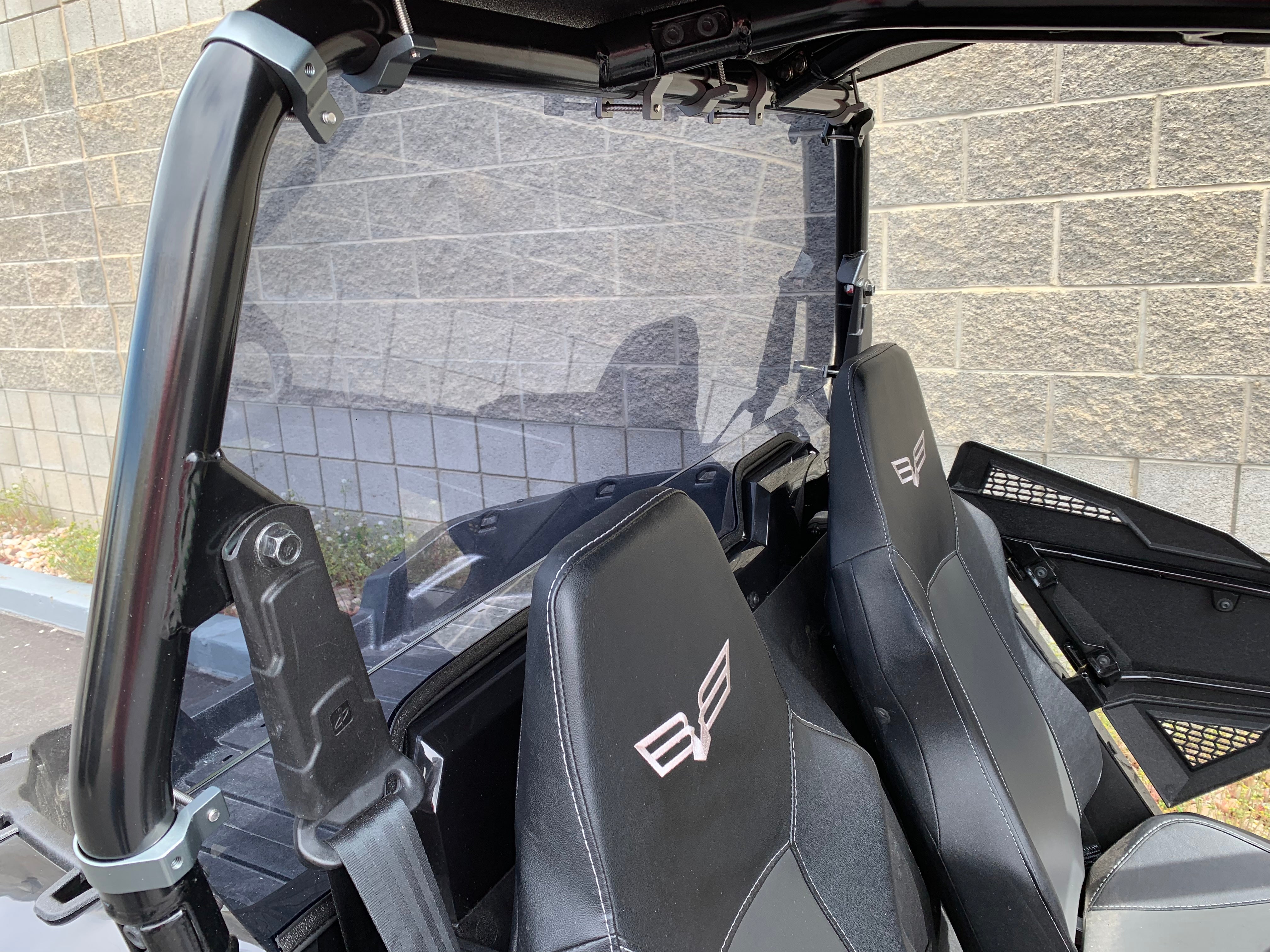 Wildcat Trail/Sport 700 Rear Windshield with Billet Mounts