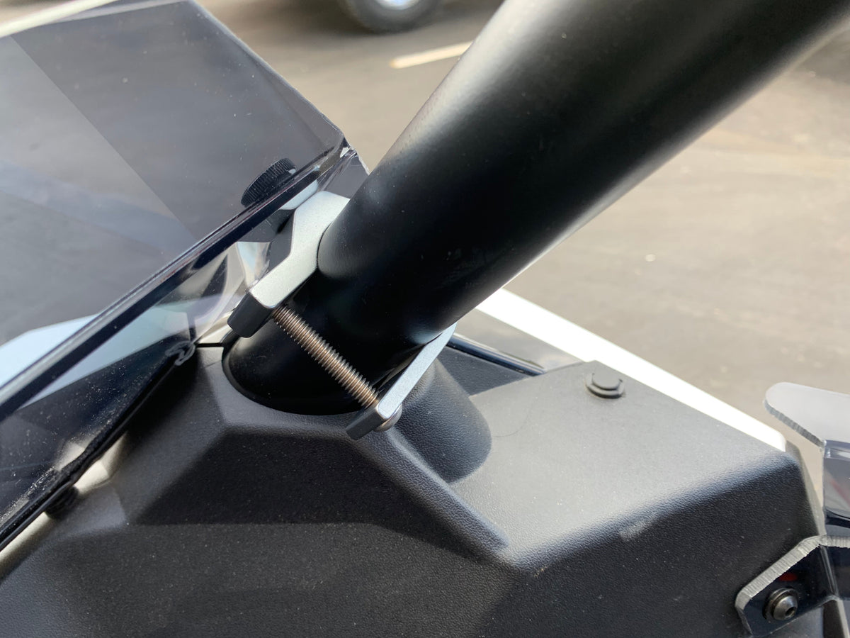 Polaris RS1 Half Windshield with Billet Clamps