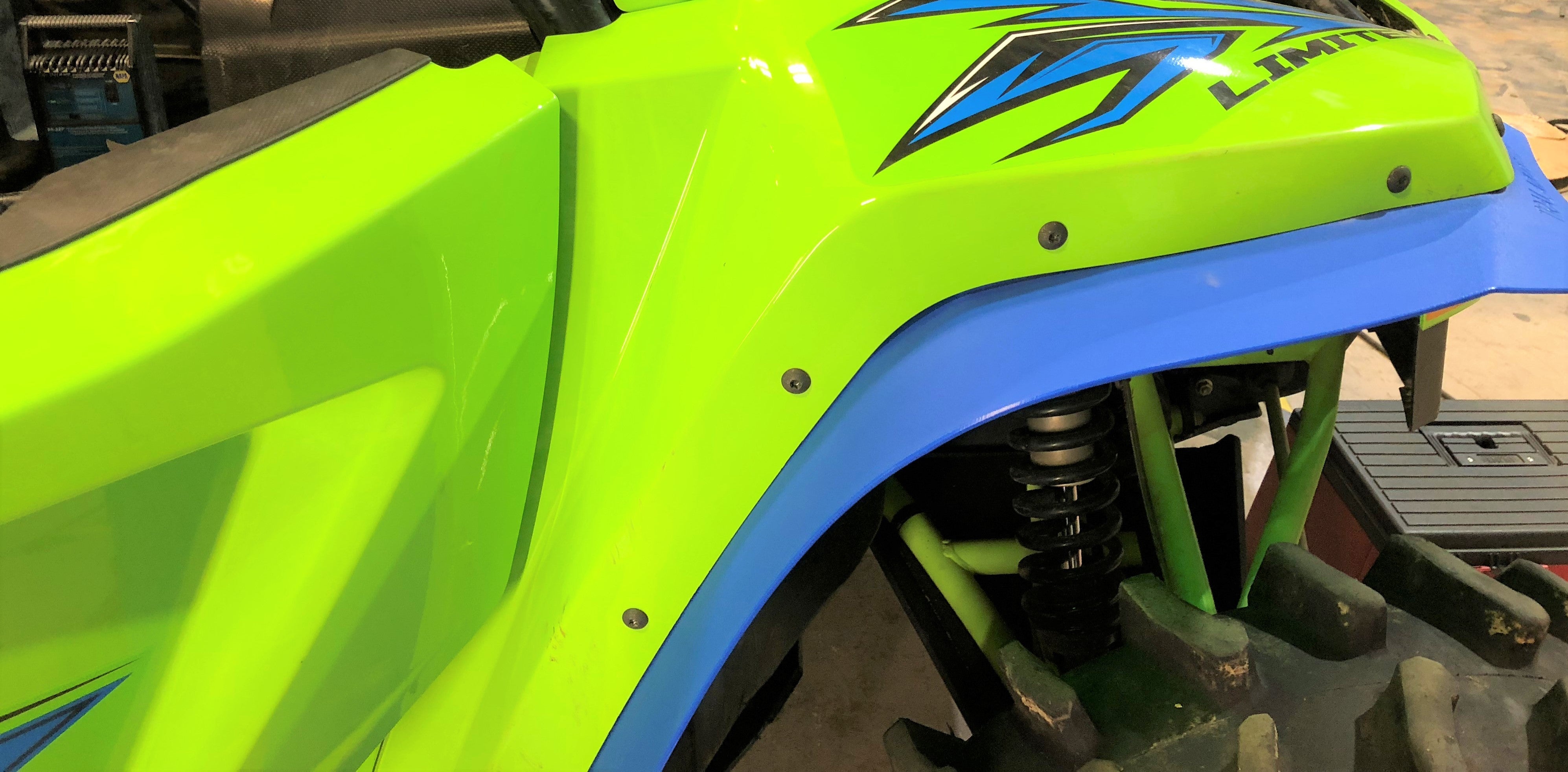 Trail Armor Textron Wildcat XX and Tracker XTR 1000 Mud Flap Fender Extensions  2018 - 2021
