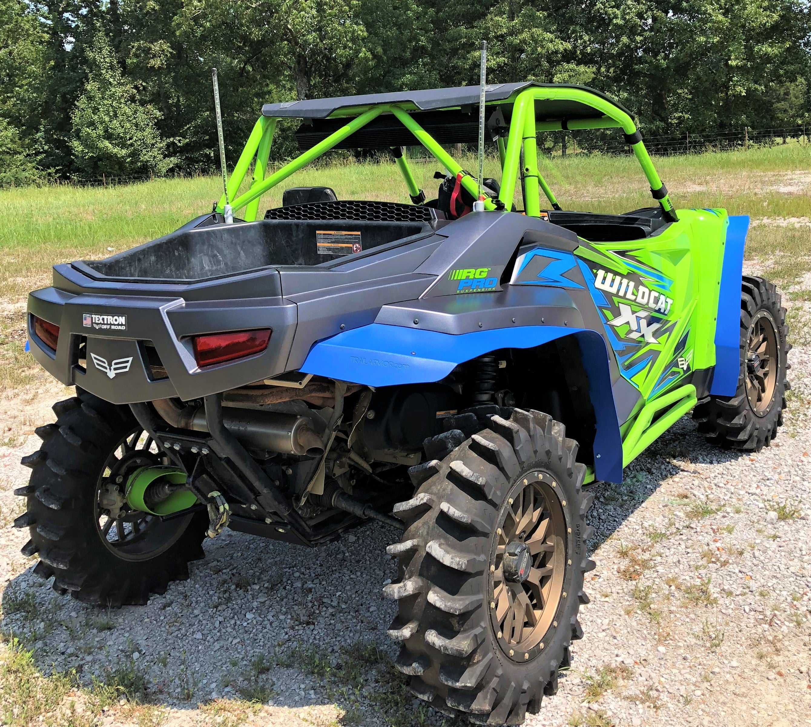 Trail Armor Textron Wildcat XX and Tracker XTR 1000 Mud Flap Fender Extensions  2018 - 2021