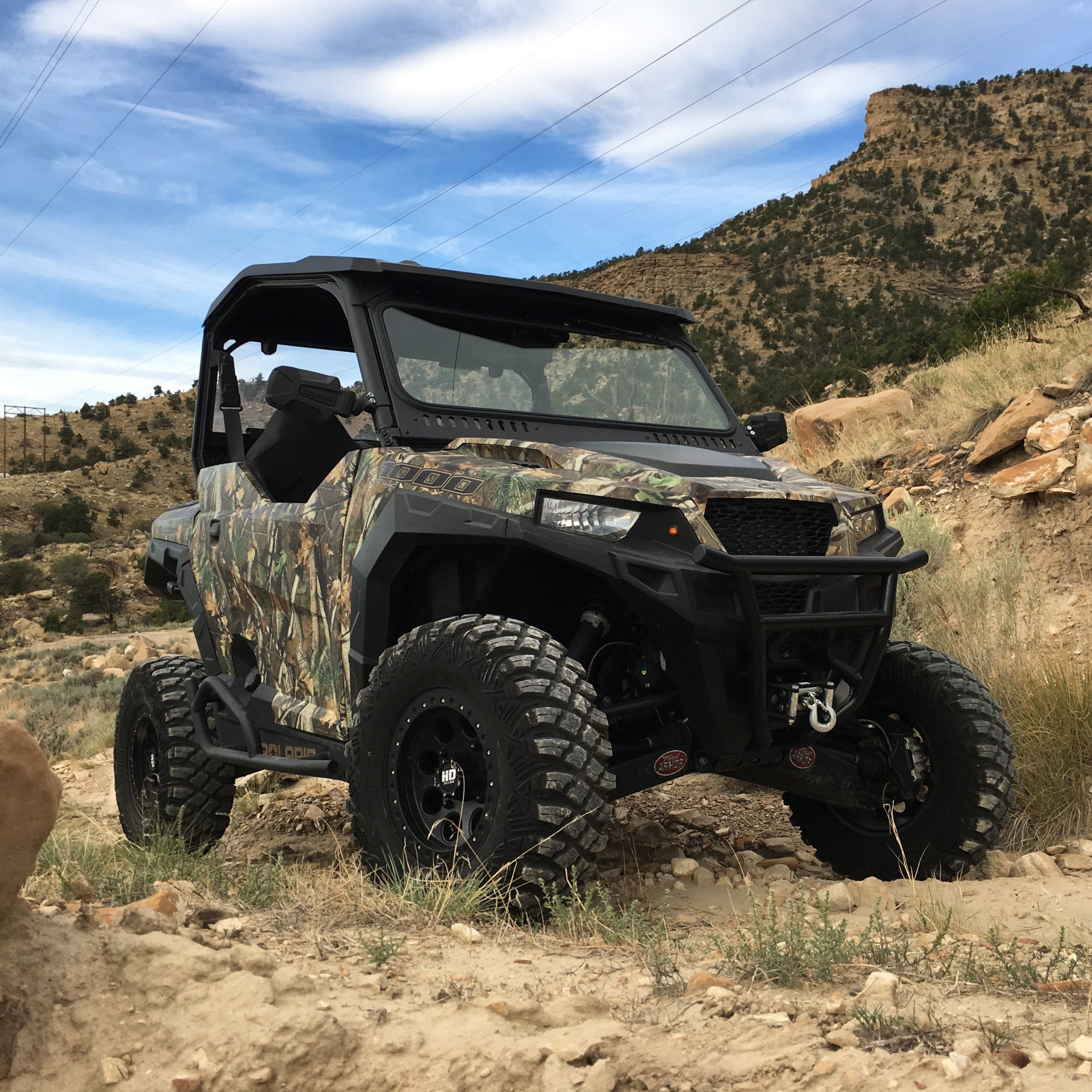 Polaris General 1.0 Vented Glass Windshield