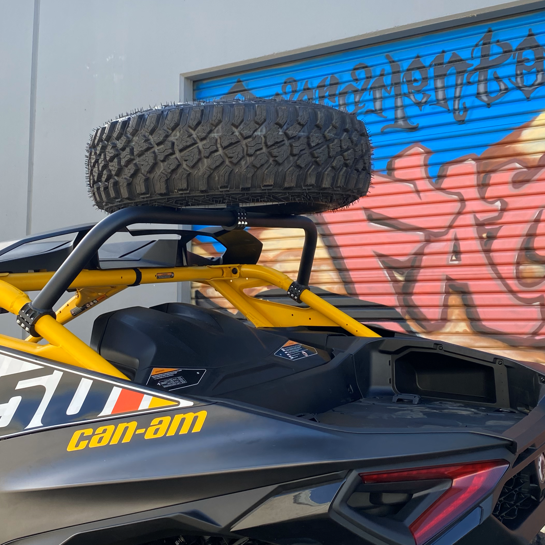 Can-Am Maverick R Max Above The Roof Dual Clamp Spare Tire Mount