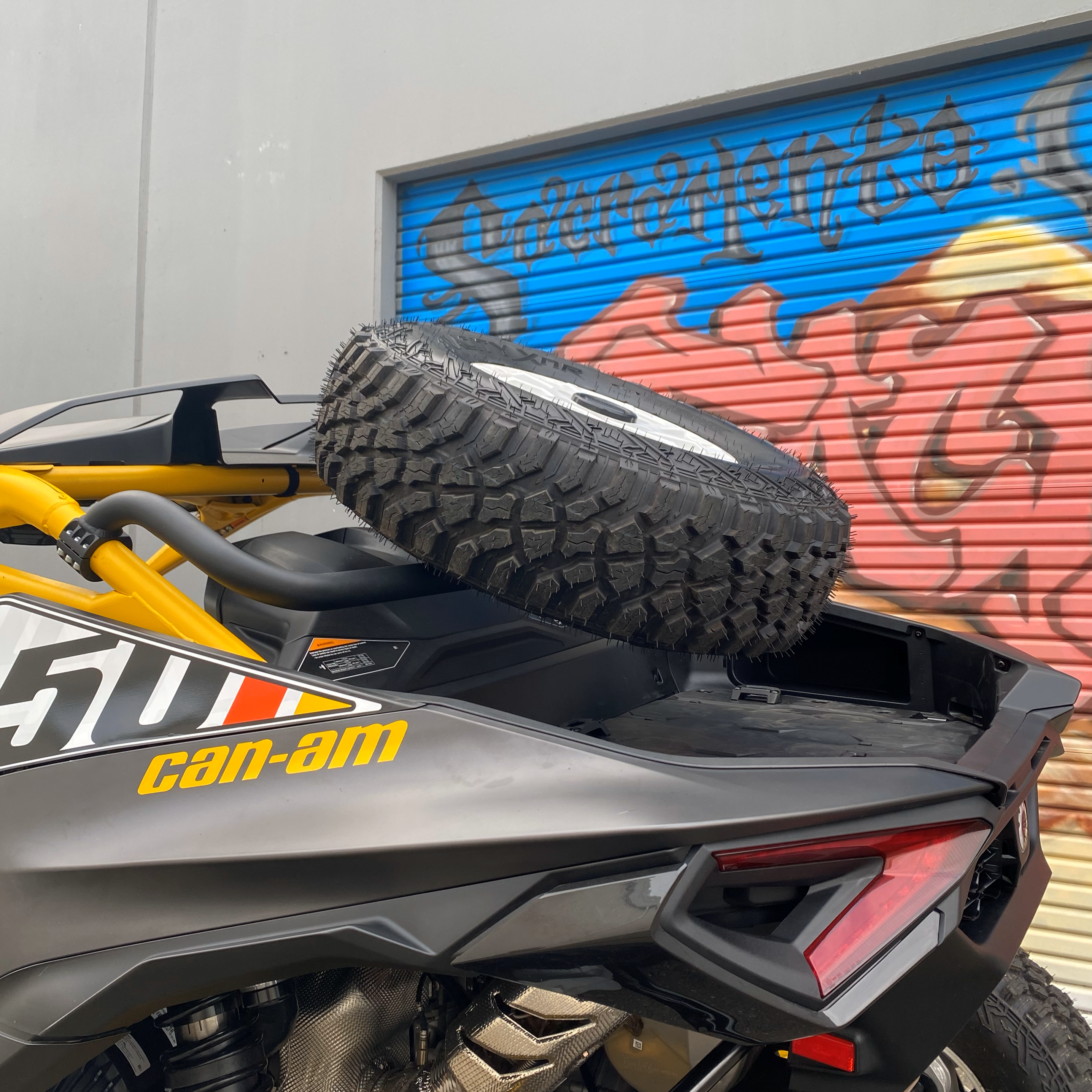 Can-Am Maverick R Dual Clamp Spare Tire Mount