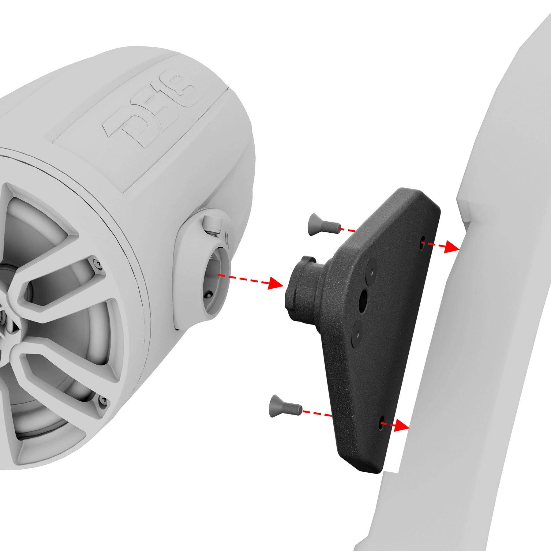 Tower Speaker Mounting Bracket For 4-Door JL Jeep Roll Cages