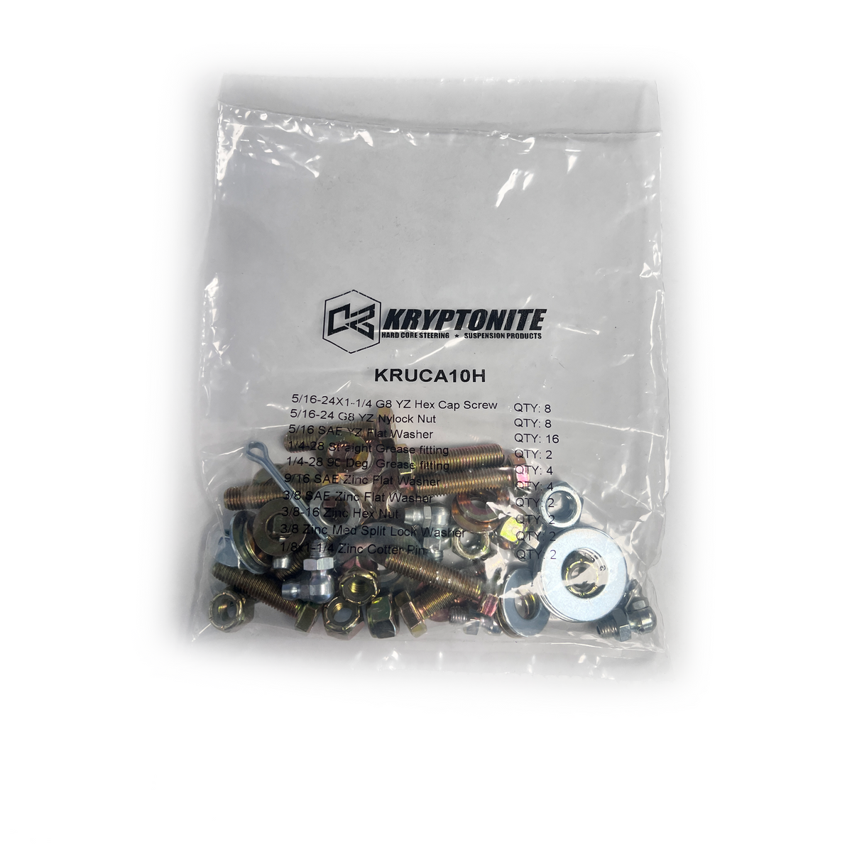 Kryptonite Upper Control Arm Hardware Kit for 2001–2010 Chevy/GMC HD Trucks