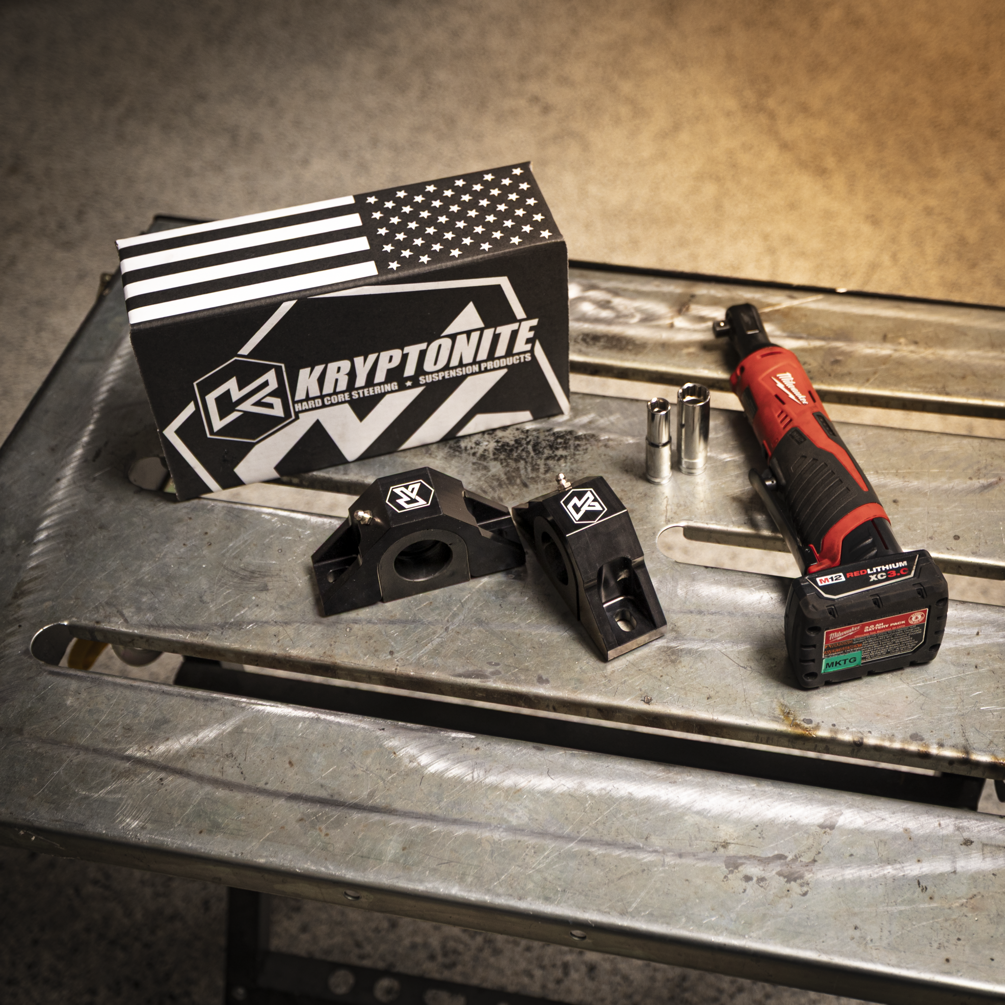 KRYPTONITE BILLET SWAY BAR BRACKET KIT FOR 2020+ CHEVY/GMC 2500HD/3500HD