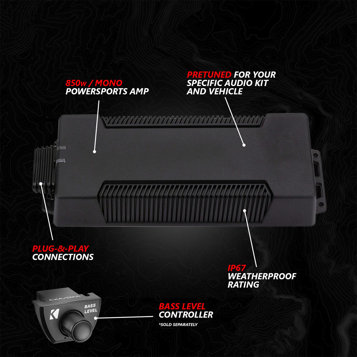 2020-2024 Polaris® RZR PRO Series Phase-5 V-Spec 5-Speaker 1400watt System w/MRB4