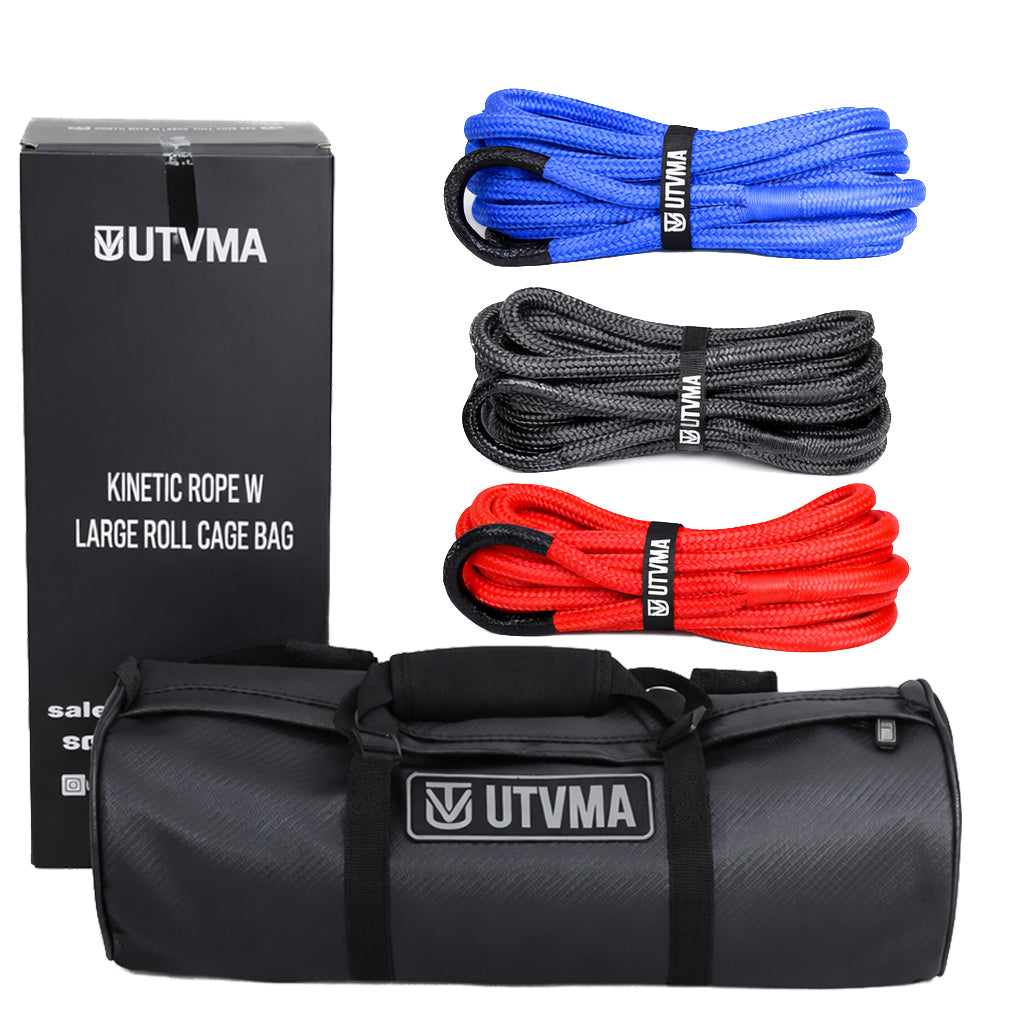 Kinetic Recovery Rope With Heavy Duty Roll Cage Bag