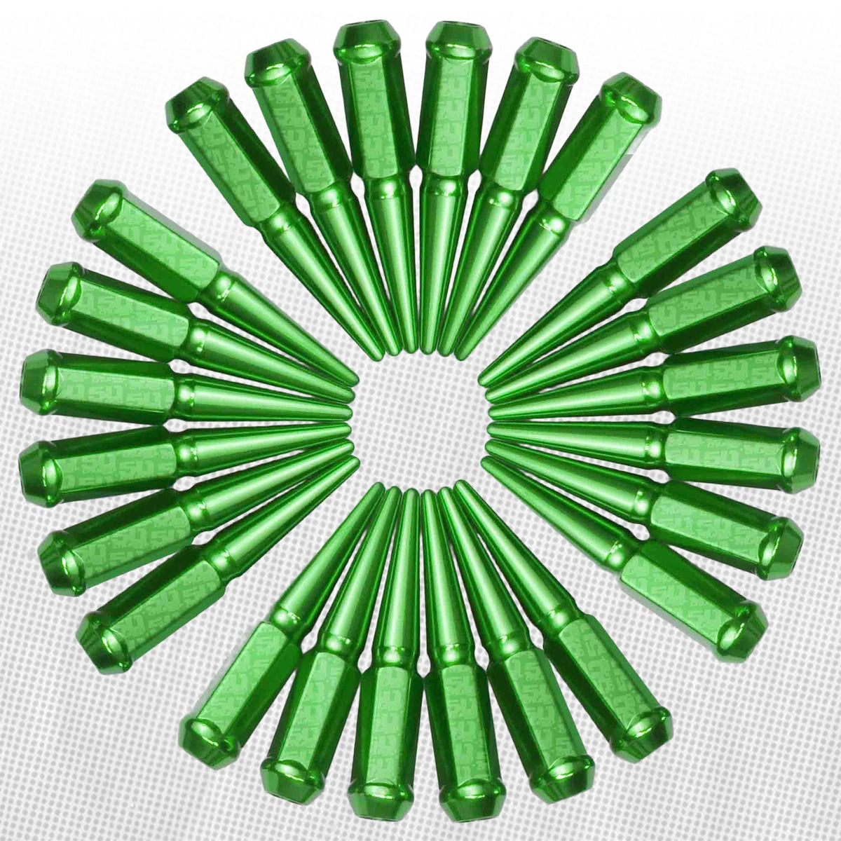 3/8-24 Extended Spike Lug Nuts - 60 Degree Taper Seat