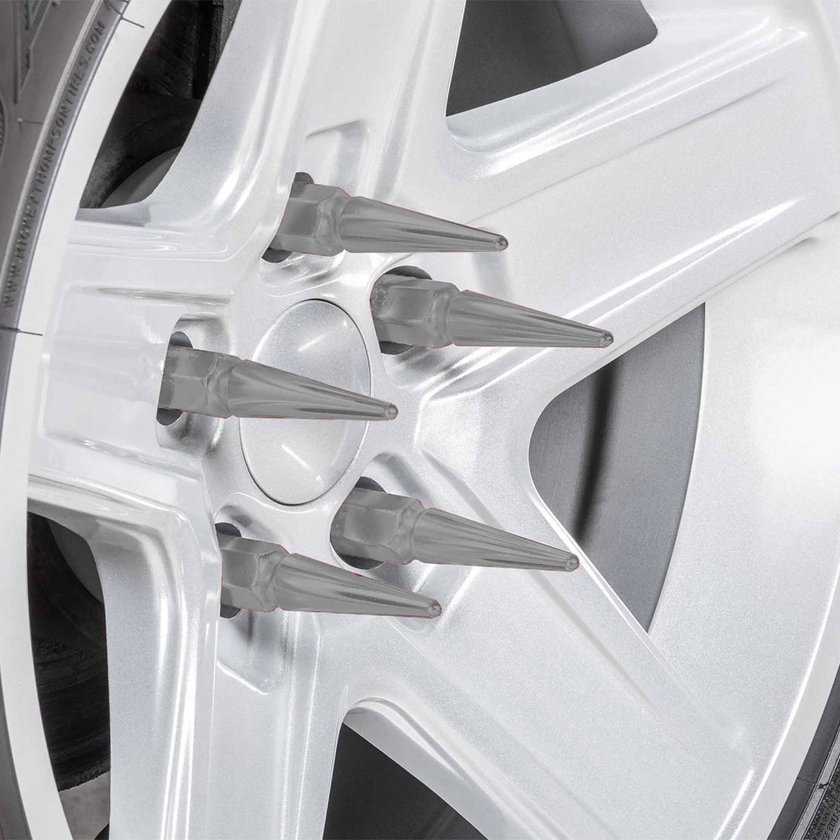 3/8-24 Extended Spike Lug Nuts - 60 Degree Taper Seat