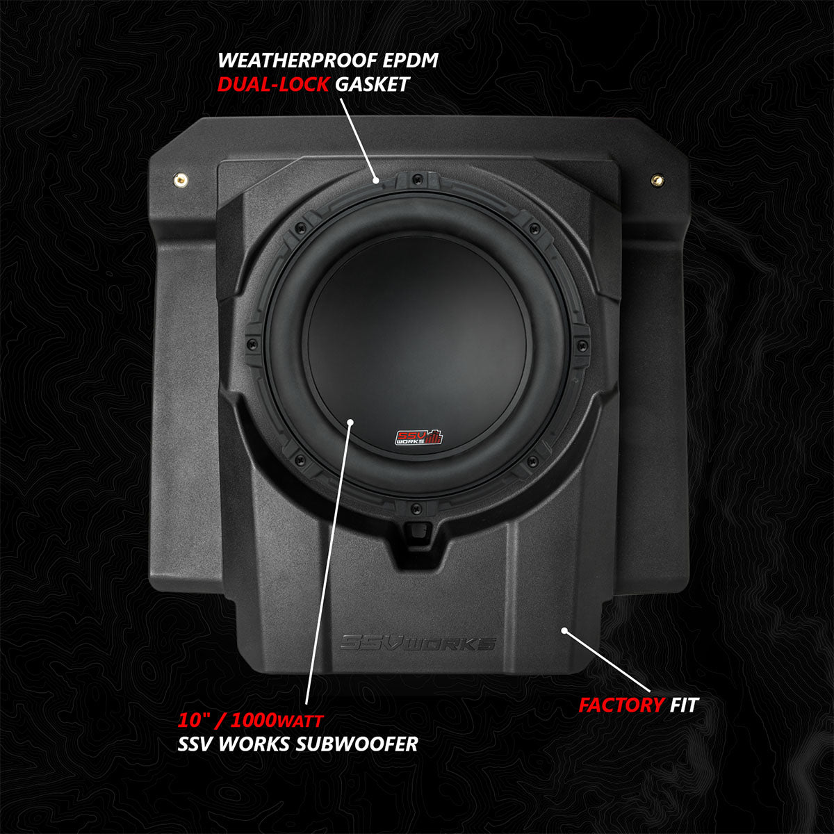 2024-2026 Can-Am® Maverick R, Phase-3 V-Spec 1400watt 3-Speaker Stereo System