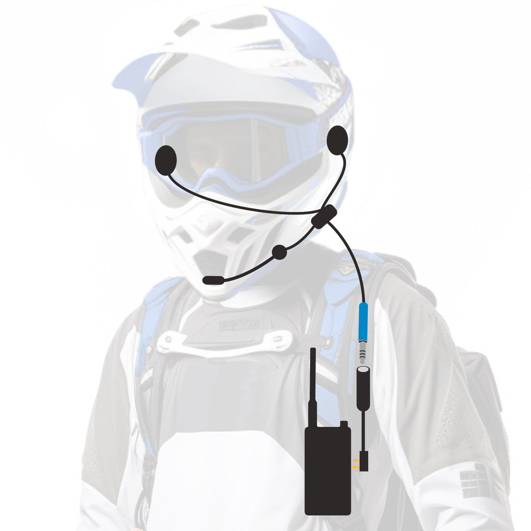 compact motorcycle helmet ENDURO Moto Kit