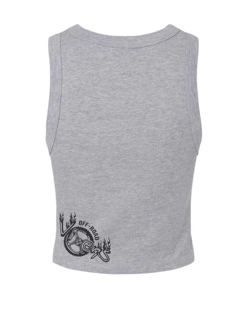 Moto Head Cropped Micro Rib Tank