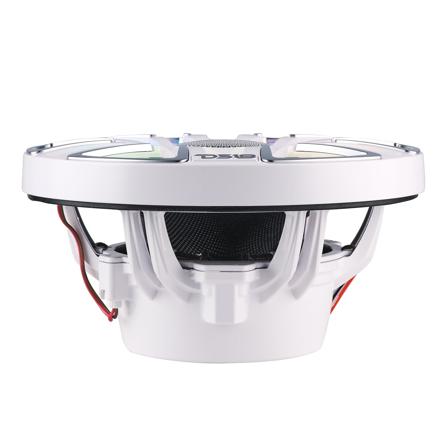 8” Marine Coaxial Speaker With Kevlar Cone, Bullet Tweeter, Neodymium Magnet, and Digital LED Lights | 200W RMS 4-Ohm