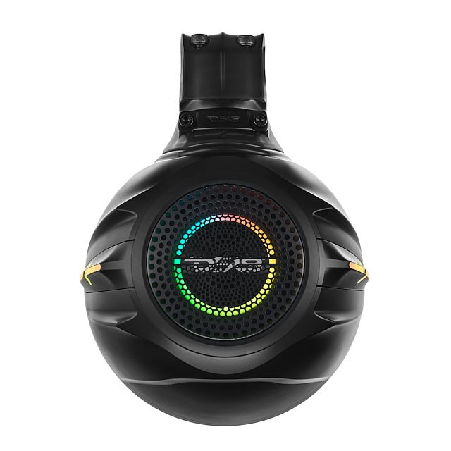 8” Marine Short Tower Speaker With Neodymium Magnet, Kevlar Cone, Compression Driver And Digital LED Lights | 200W RMS 4-Ohm
