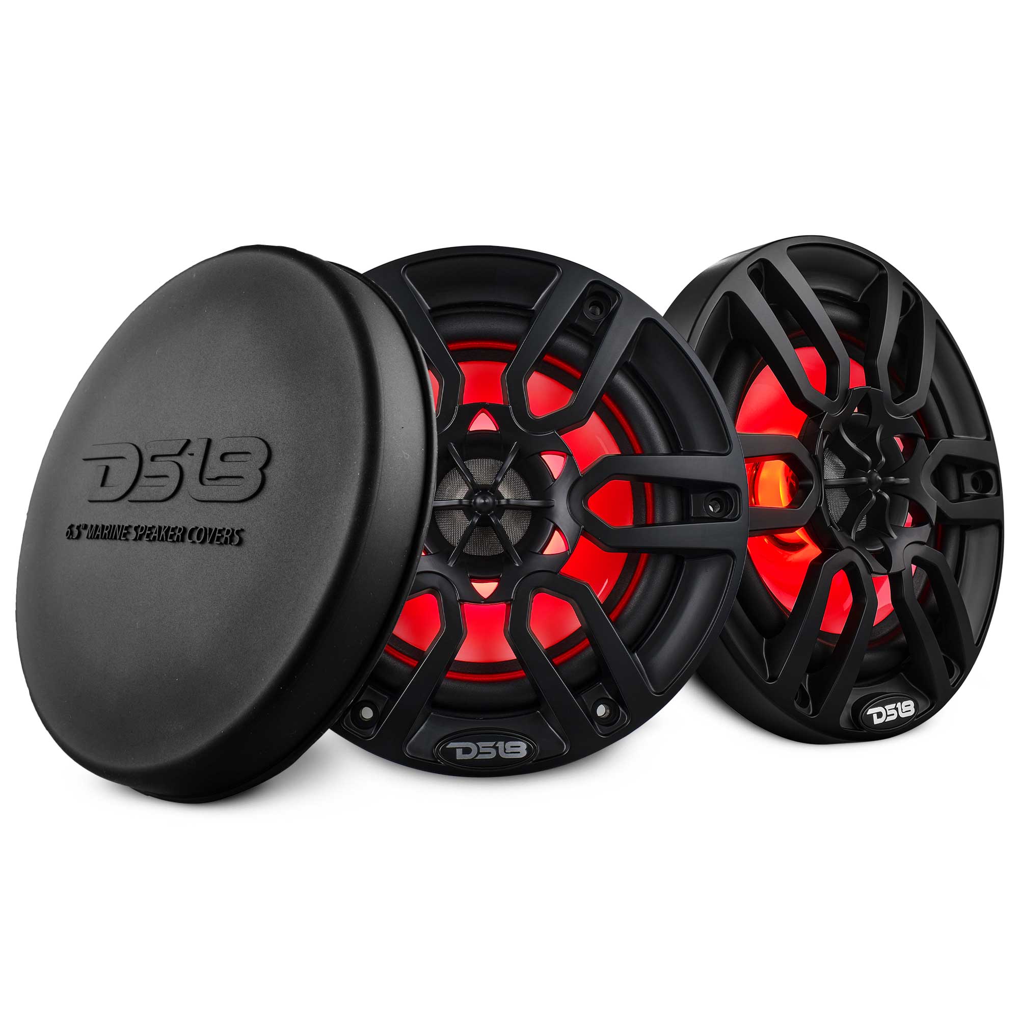 NXL 6.5" 2-Way Coaxial Marine Speaker With LED RGB Lights 100 Watts Rms 4-Ohm