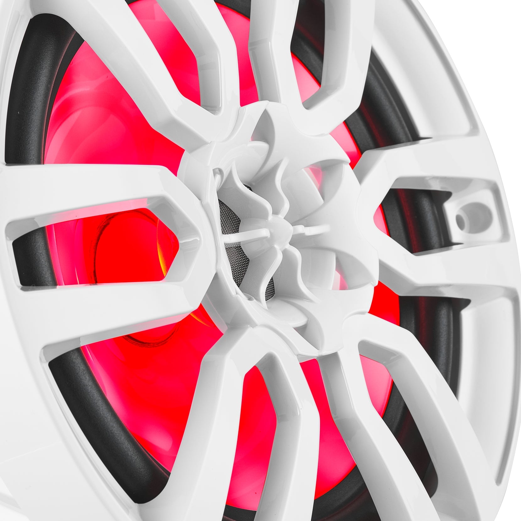NXL 8" 2-Way Coaxial Marine Speaker With LED RGB Lights 125 Watts Rms 4-Ohm - White
