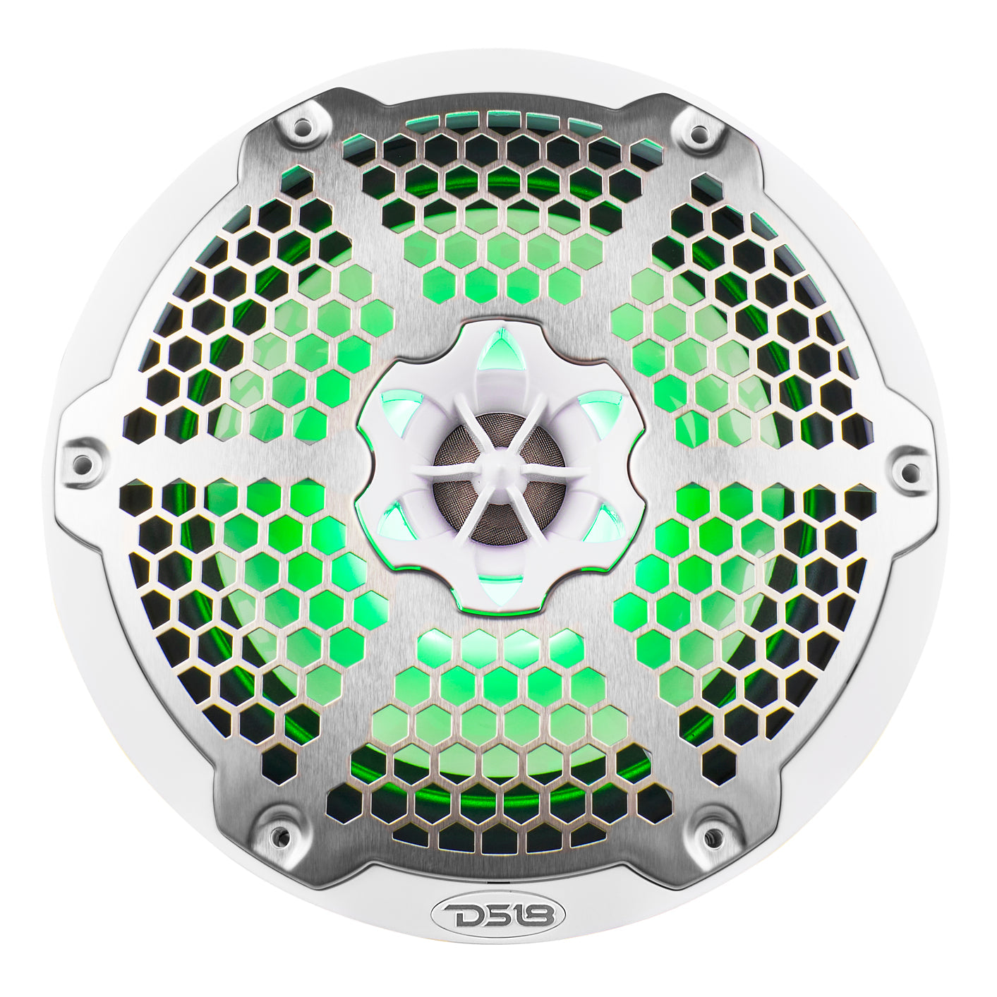 NXL 8" 2-Way Coaxial Marine Speaker With LED RGB Lights 125 Watts Rms 4-Ohm