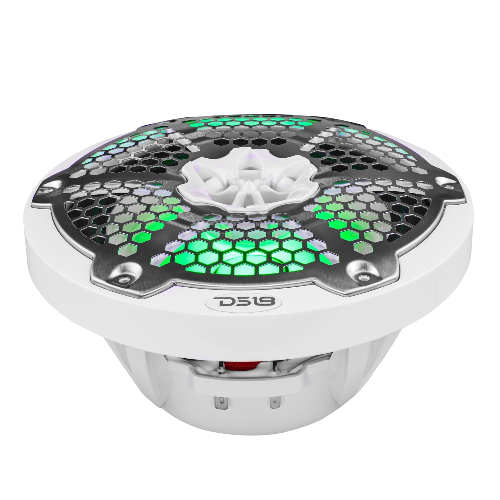 NXL 8" 2-Way Coaxial Marine Speaker With LED RGB Lights 125 Watts Rms 4-Ohm