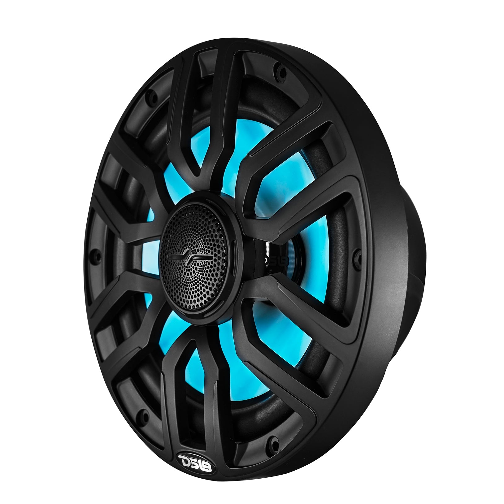 NXL 8" 2-Way Coaxial Marine Speaker With Digital Led Lights And Bullet Tweeter 175 Watts 4-Ohm
