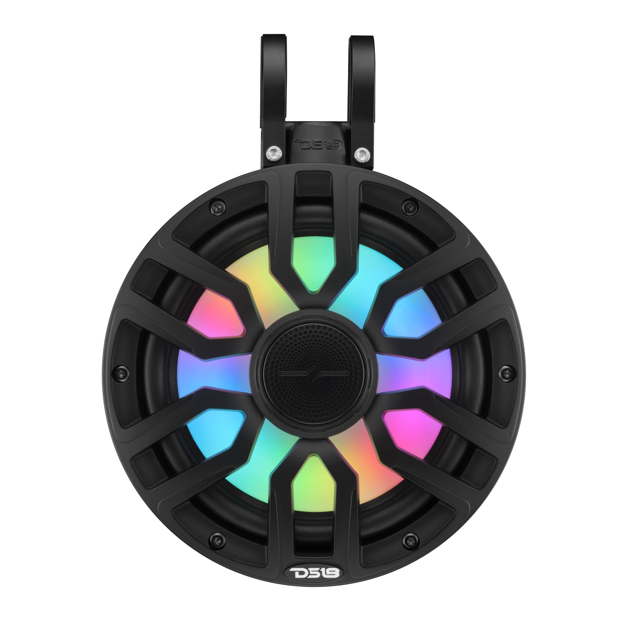 8" NXL-iQ Marine Short Tower Coaxial Speakers with Digital LED Lights, 175W RMS, 350W Max, 4-Ohm