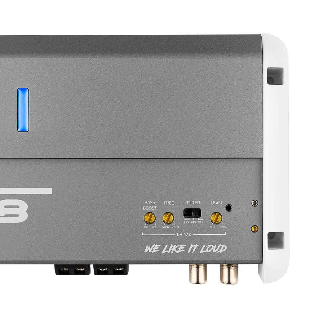 NXL 2-Channel Full-Range Class D IP55 Marine Amplifier | 2 x 250W RMS @ 4-Ohm