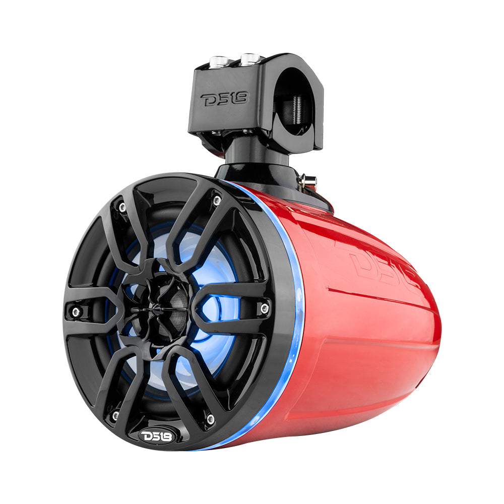 NXL 6.5" Marine and Powersports Towers LED RGB Lights 100 Watts Rms - Red
