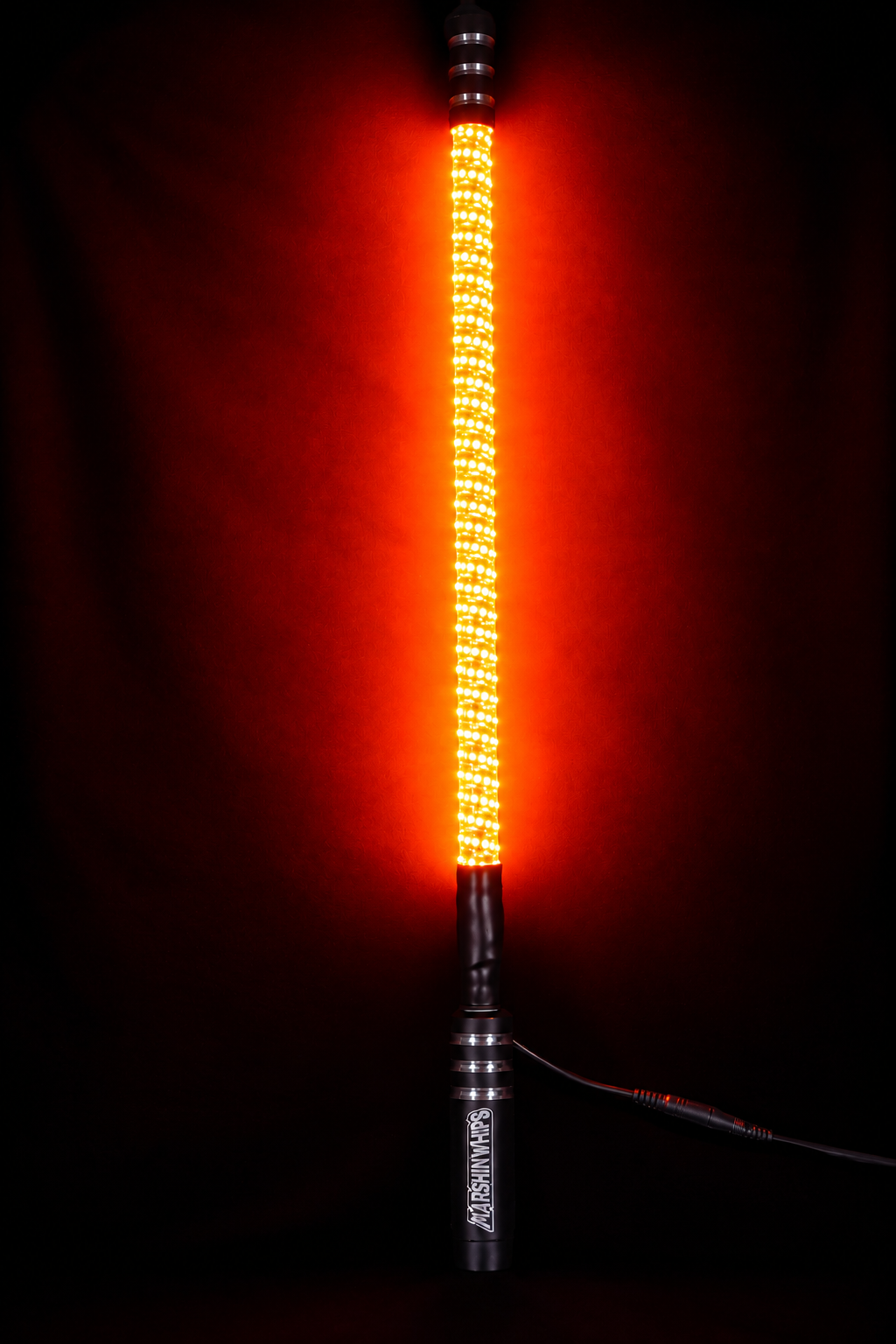 Marshin Whips V2 Black Out LED Whip | Single Stealth Off-Road Light