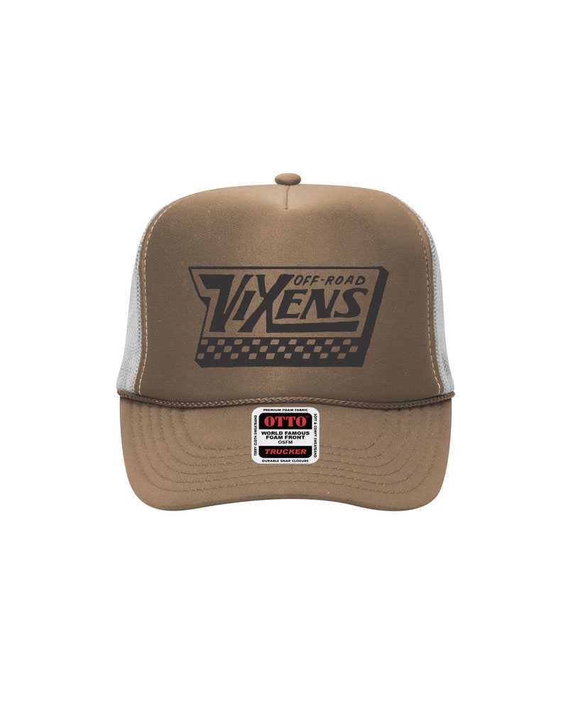 Off the Wall Foam Trucker -Khaki/White