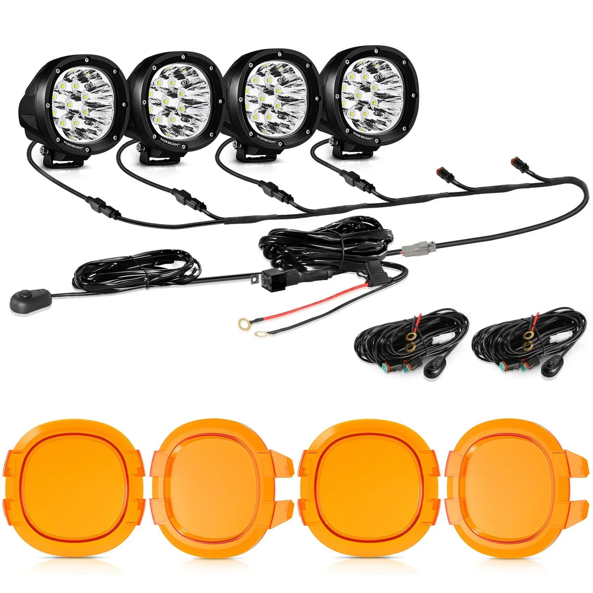 P4 Series | 4 Inch 90W Round LED Driving Lights Spot White Pod Lights