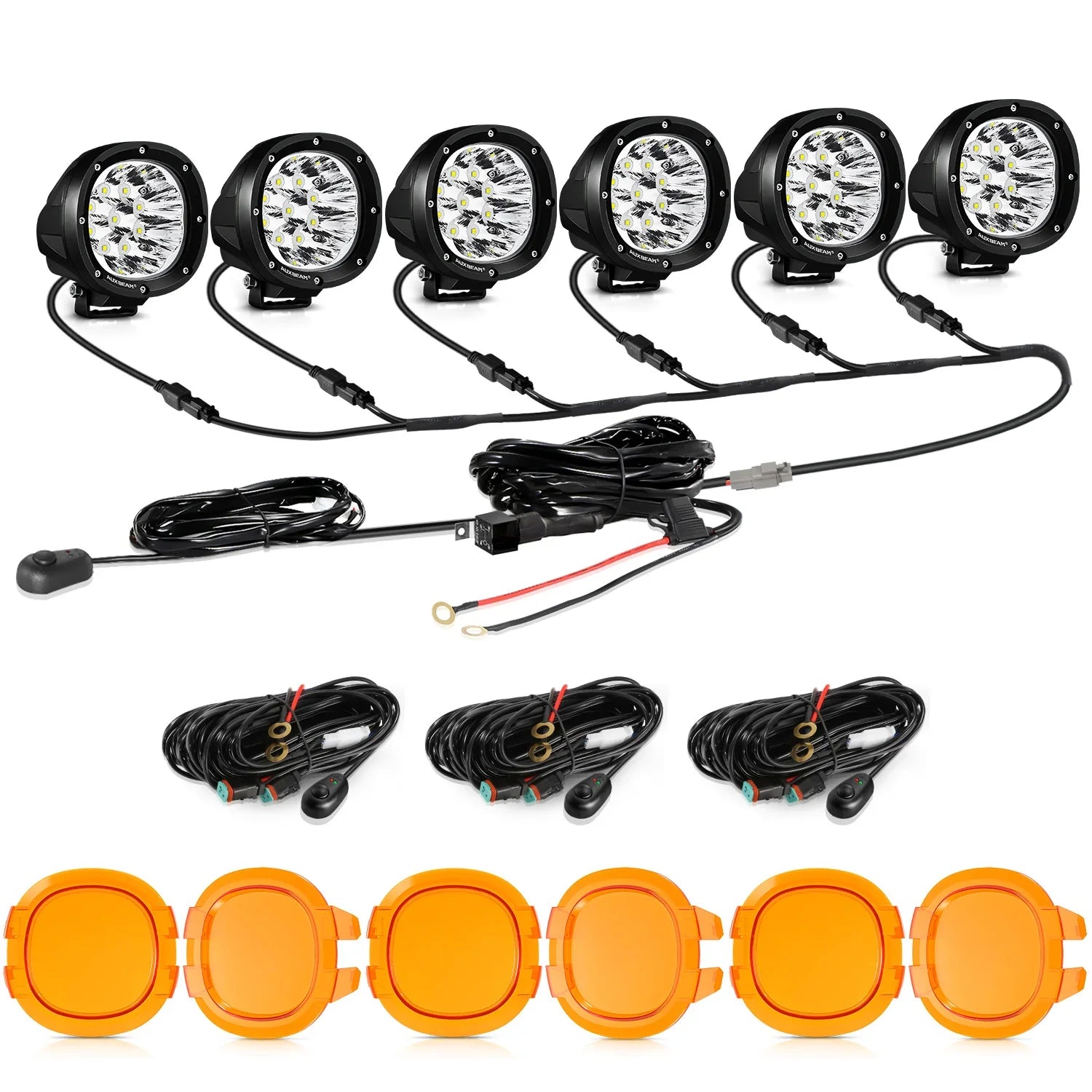 P4 Series | 4 Inch 90W Round LED Driving Lights Spot White Pod Lights