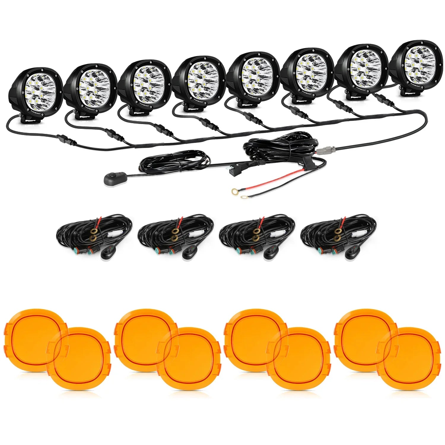 P4 Series | 4 Inch 90W Round LED Driving Lights Spot White Pod Lights