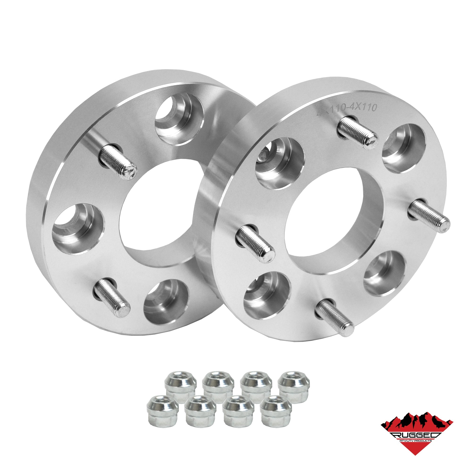 1997–2022 Can-Am Outlander 400/650/800/400 Max/650 Max/800 Max/1000/450/450 Max, Renegade 800/500/1000, Commander 800/1000, Defender HD10, Maverick Trail 1000, Prairie, KFX400, Mule SX 400/400/KAF400 Front, Rear Rugged Wheel Spacer