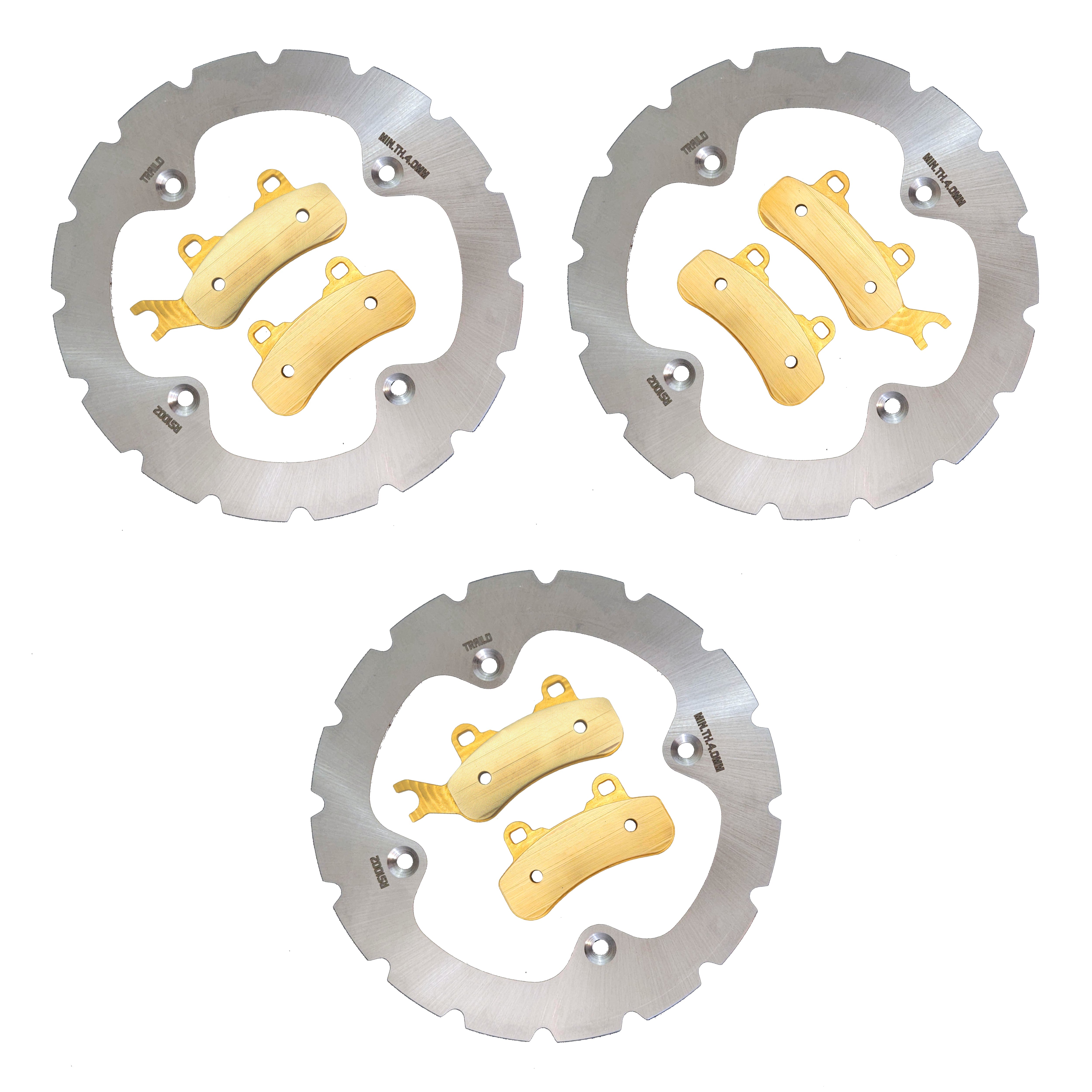 Can-Am Defender 3-Seater HD10/HD9/HD8/HD7/HD5 2016-2026 Ridge Rider Rotor and Pad Kit