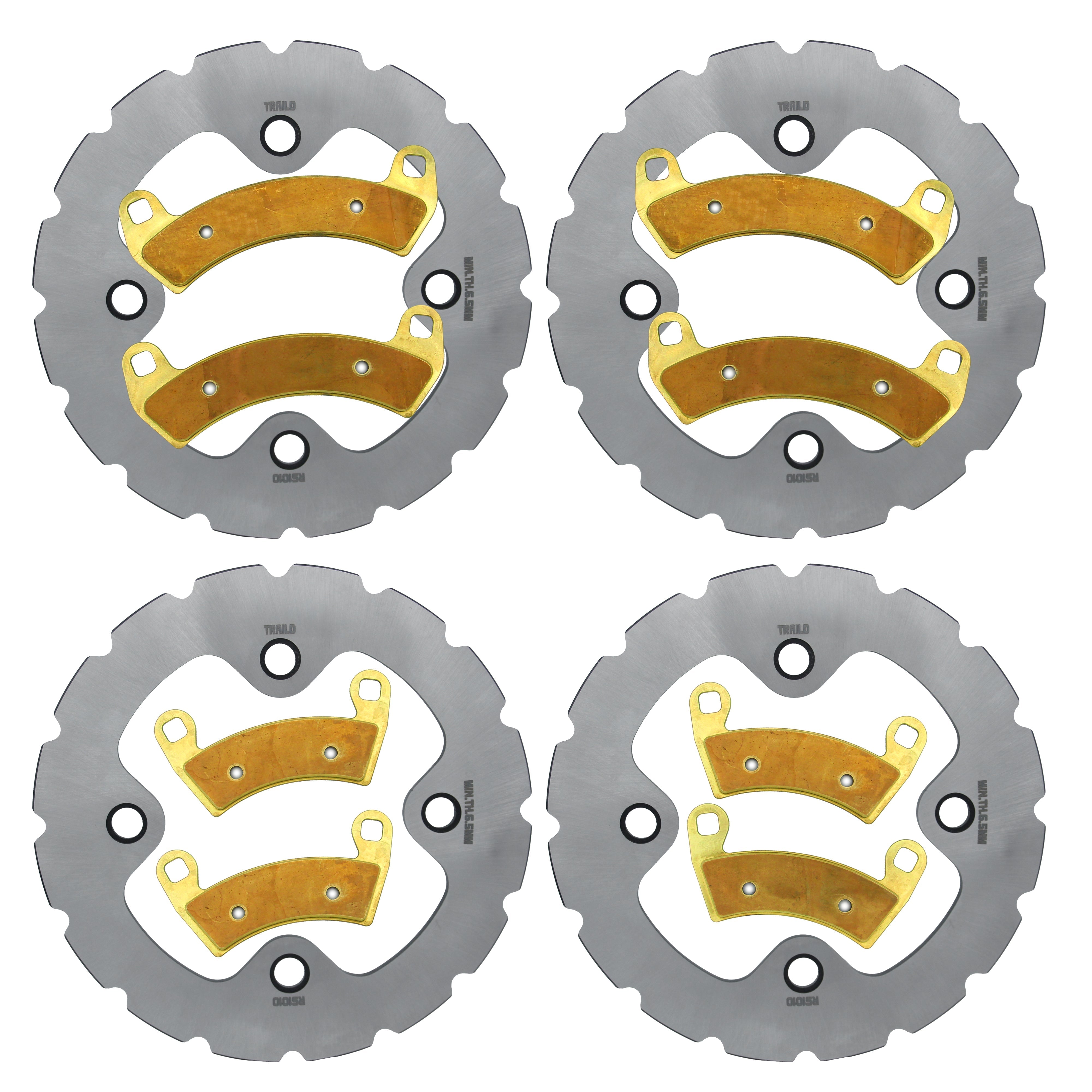 Polaris RZR XP TURBO/XP 4 TURBO/PRO XP/PRO XP 4/Turbo S 2016-2026 Ridge Rider Rotor and Pad Kit