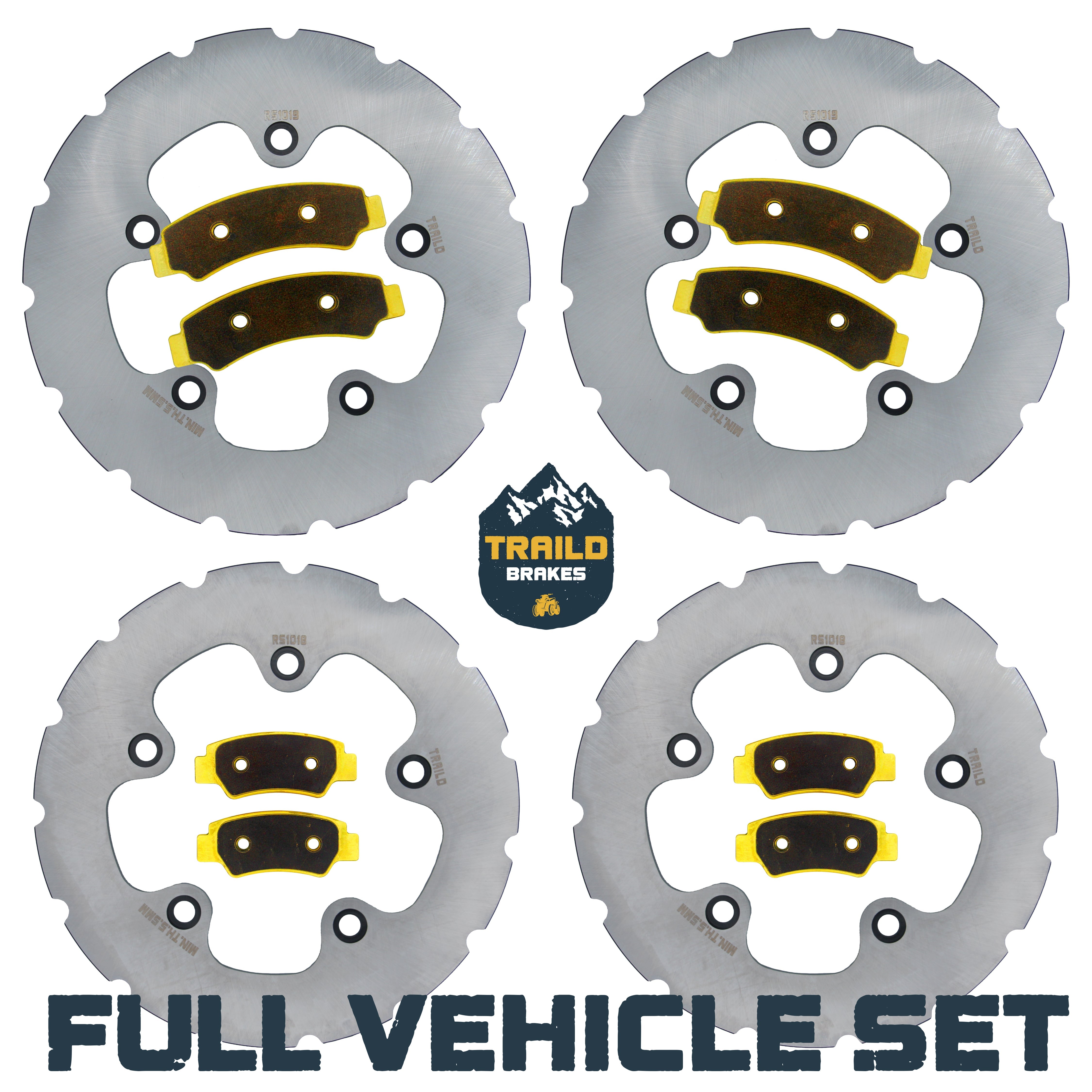 CFMoto U10 PRO/U10XL PRO 2025-2026 Ridge Rider Rotor and Pad Kit