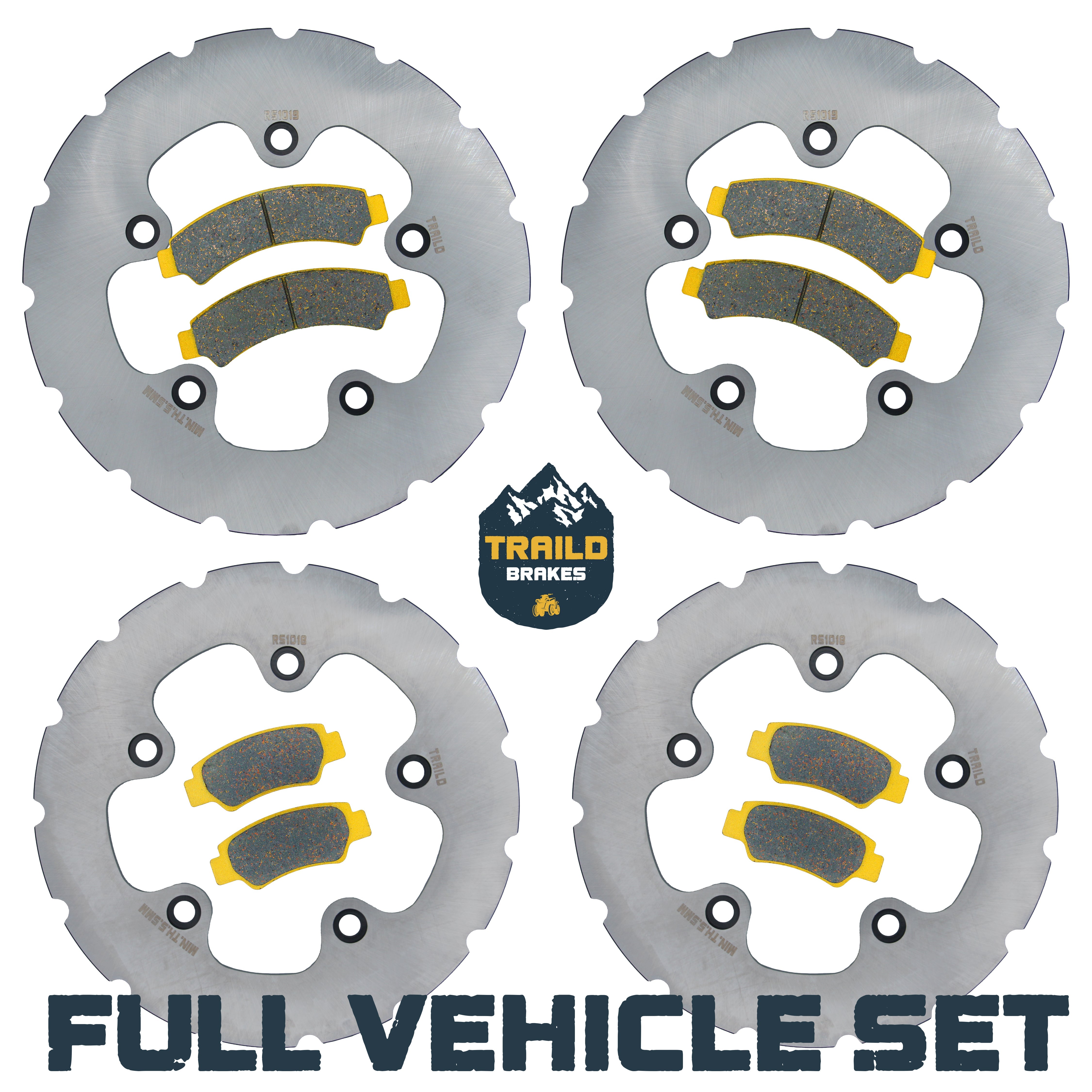 CFMoto U10 PRO/U10XL PRO 2025-2026 Ridge Rider Rotor and Pad Kit