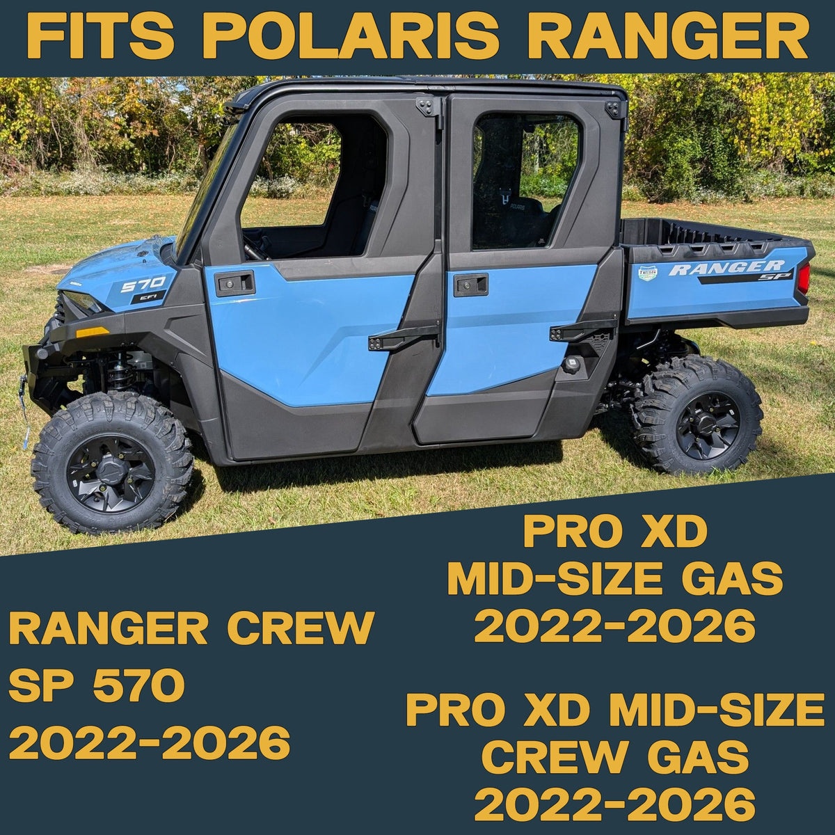 Polaris Ranger PRO XD Mid-Size/Crew SP 570 2022-2026 Ridge Rider Rotor and Pad Kit