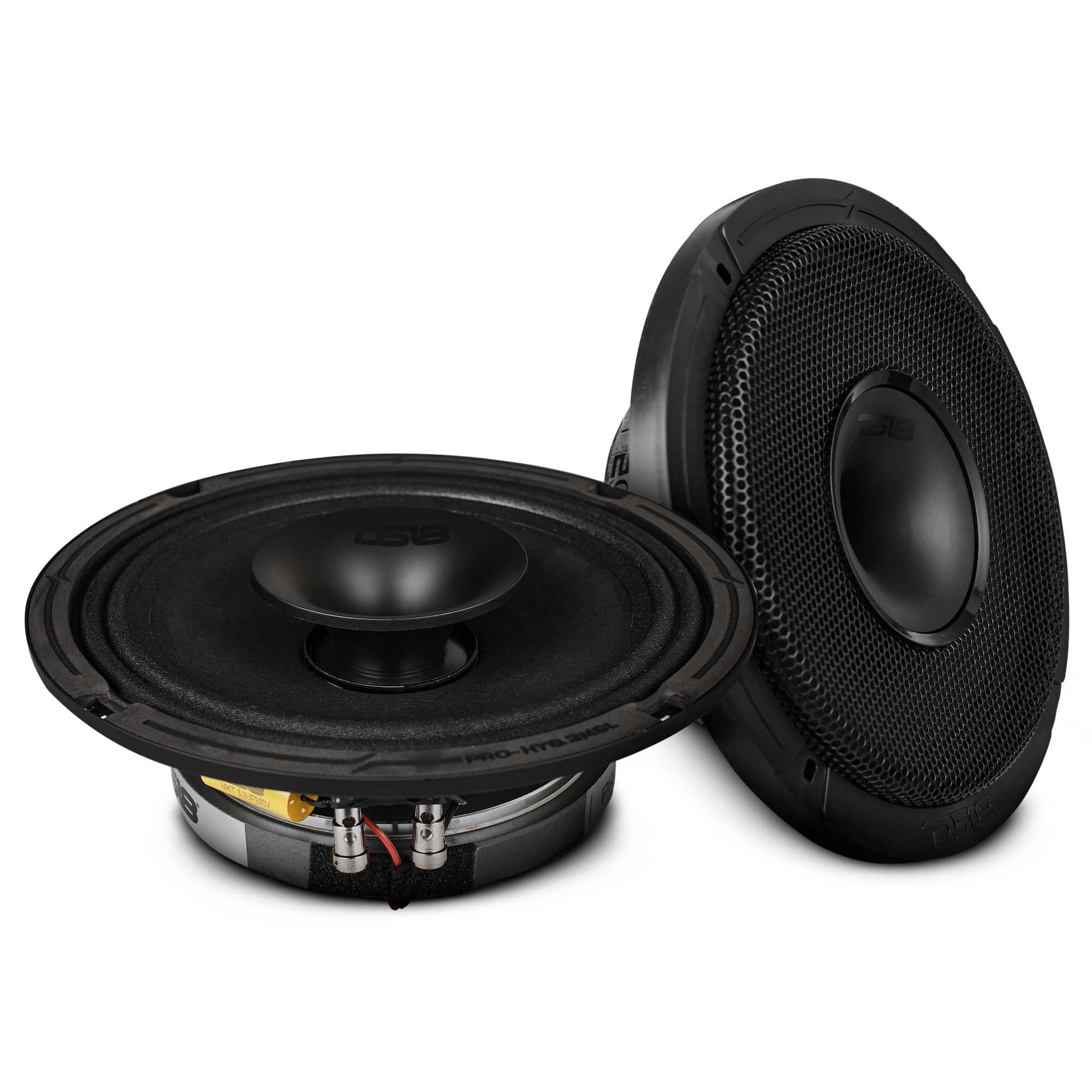 PRO 8" Hybrid Slim Loudspeaker with a 1" Compression Driver Horn 200 Watts Rms 2-Ohm