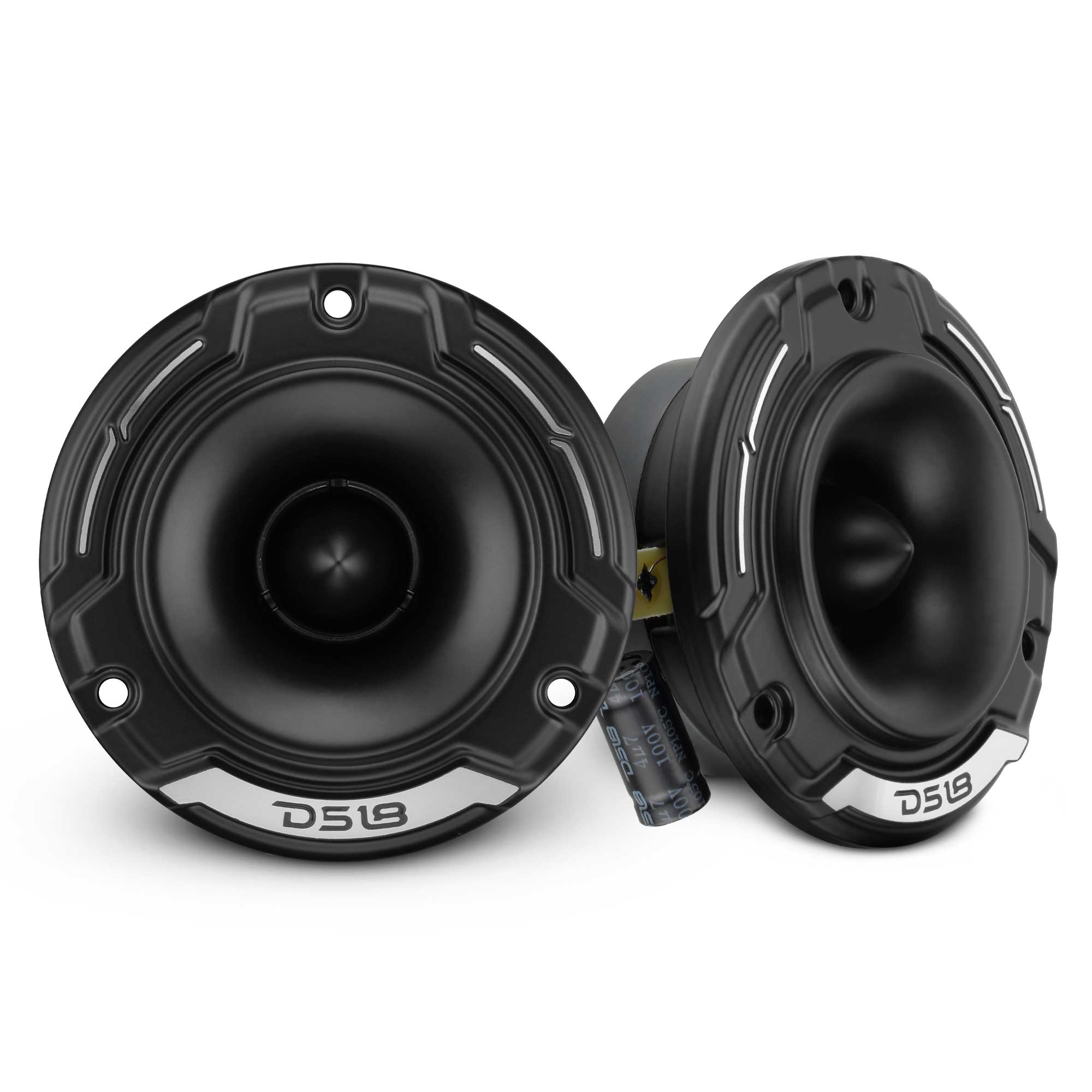 3.8" Shallow-Mount Super Bullet Compression Tweeter with 1" Aluminum Voice Coil | 100 Watts RMS 4-Ohm