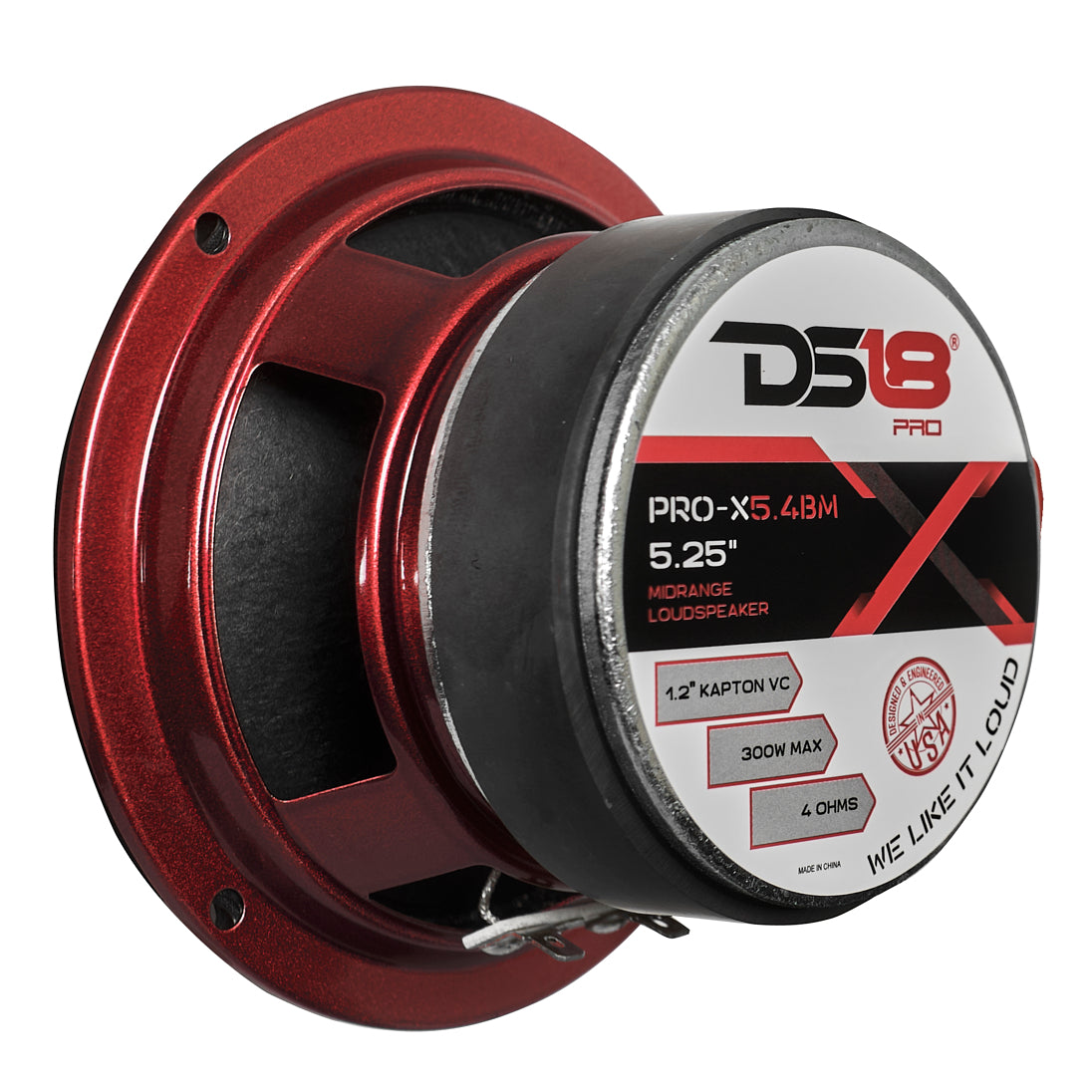 PRO-X 5.25" Mid-Range Loudspeaker with Bullet | 150W RMS 4-Ohm