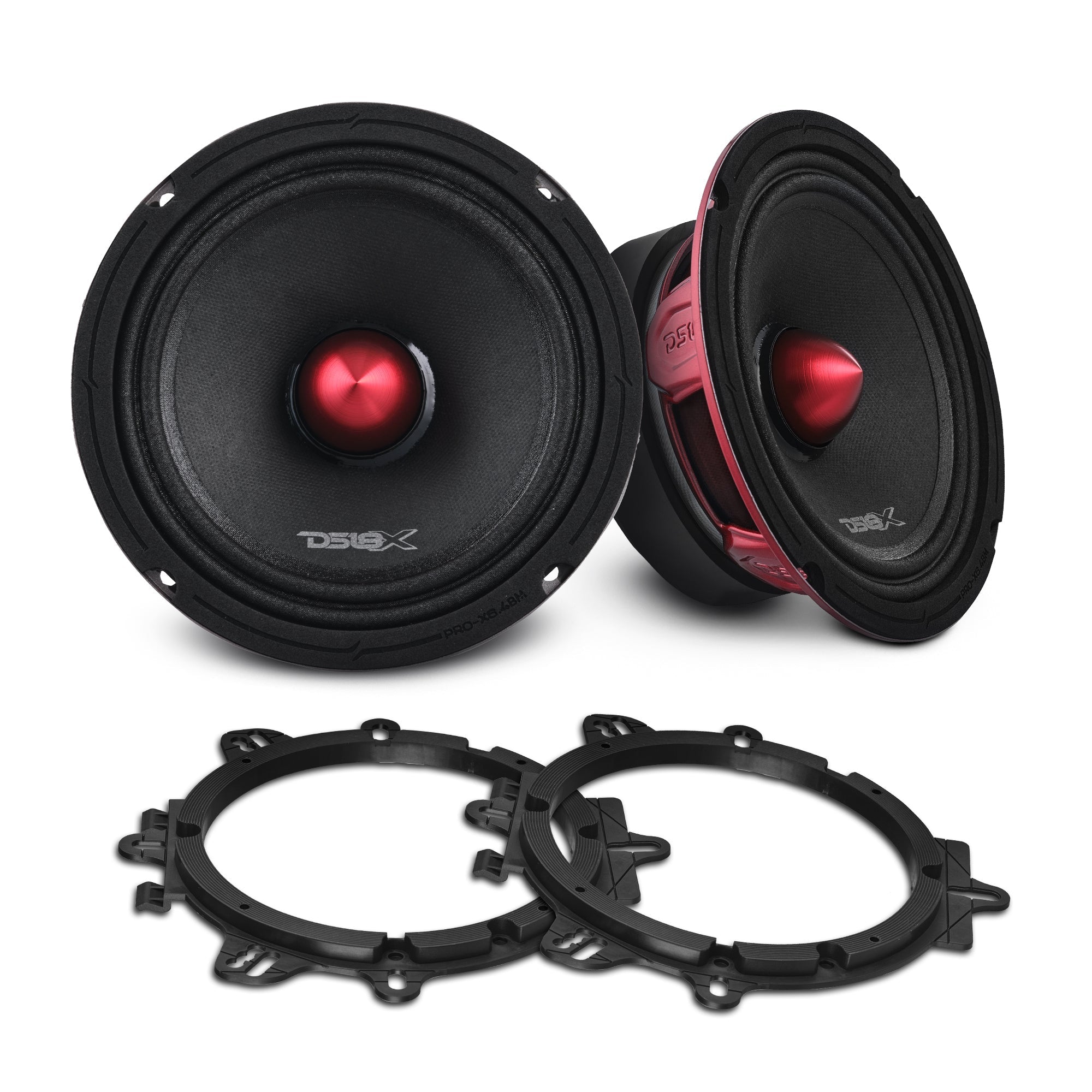 PRO-X 6.5" Mid-Range Loudspeaker with Bullet and OEM Adapter Kit | 250W RSM 4-Ohm