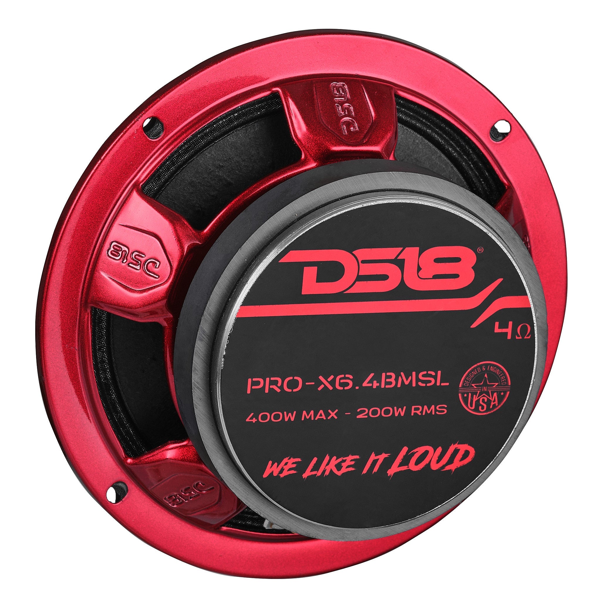 PRO-X 6.5" Shallow Mid-Range Bullet Loudspeaker 200 Watts Rms 4-Ohm